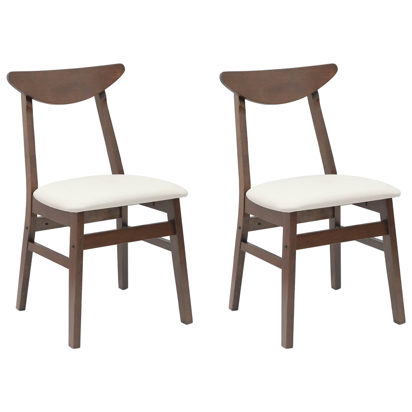 Étkező székek 2 pcs világos barna 42 x 47.5 x 81 cm