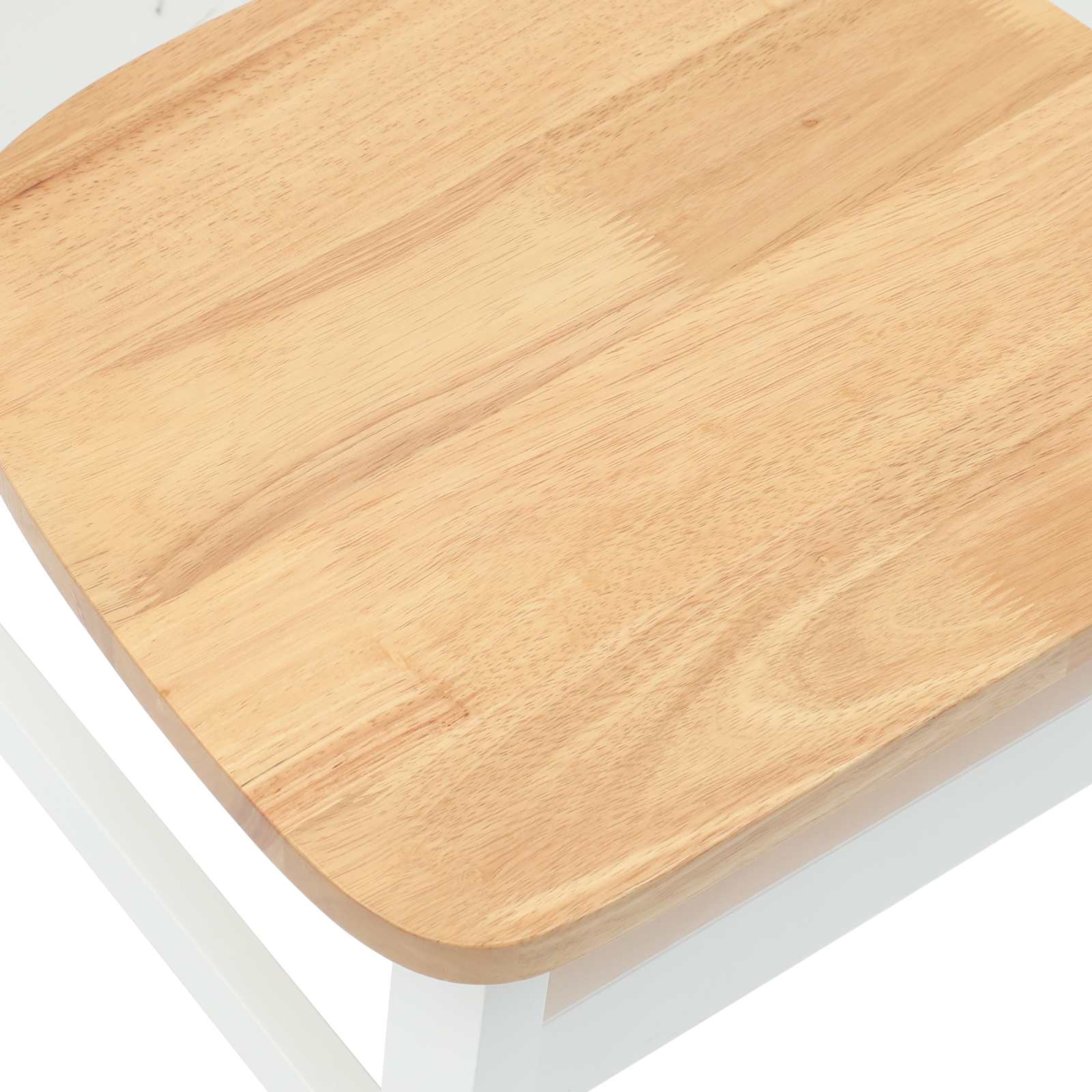 Étkező székek 2 pcs fehér 42 x 47.5 x 81 cm tömör gumi fa