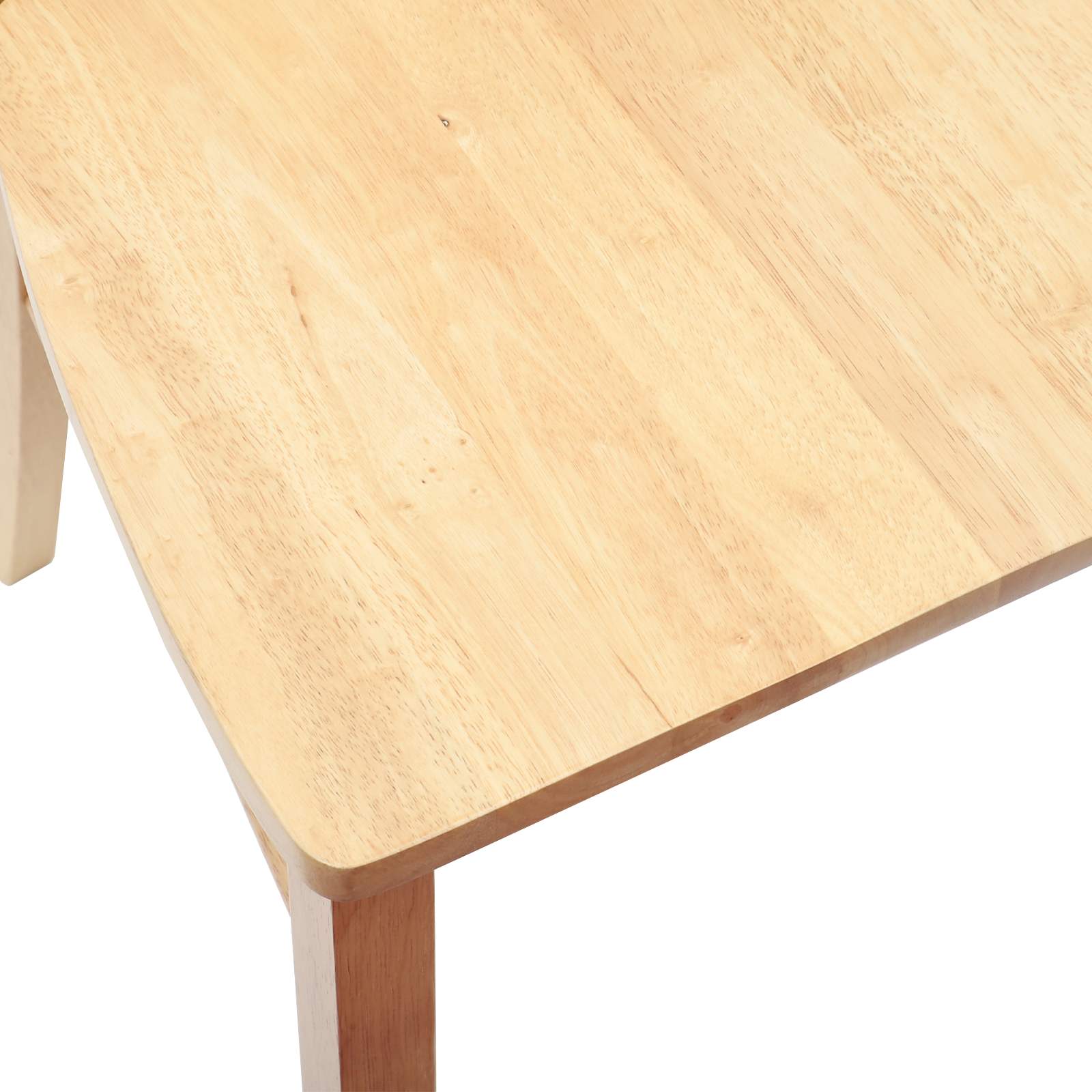 Étkező székek 2 pcs természetes 50 x 52,5 x 91 cm tömör gumi fa