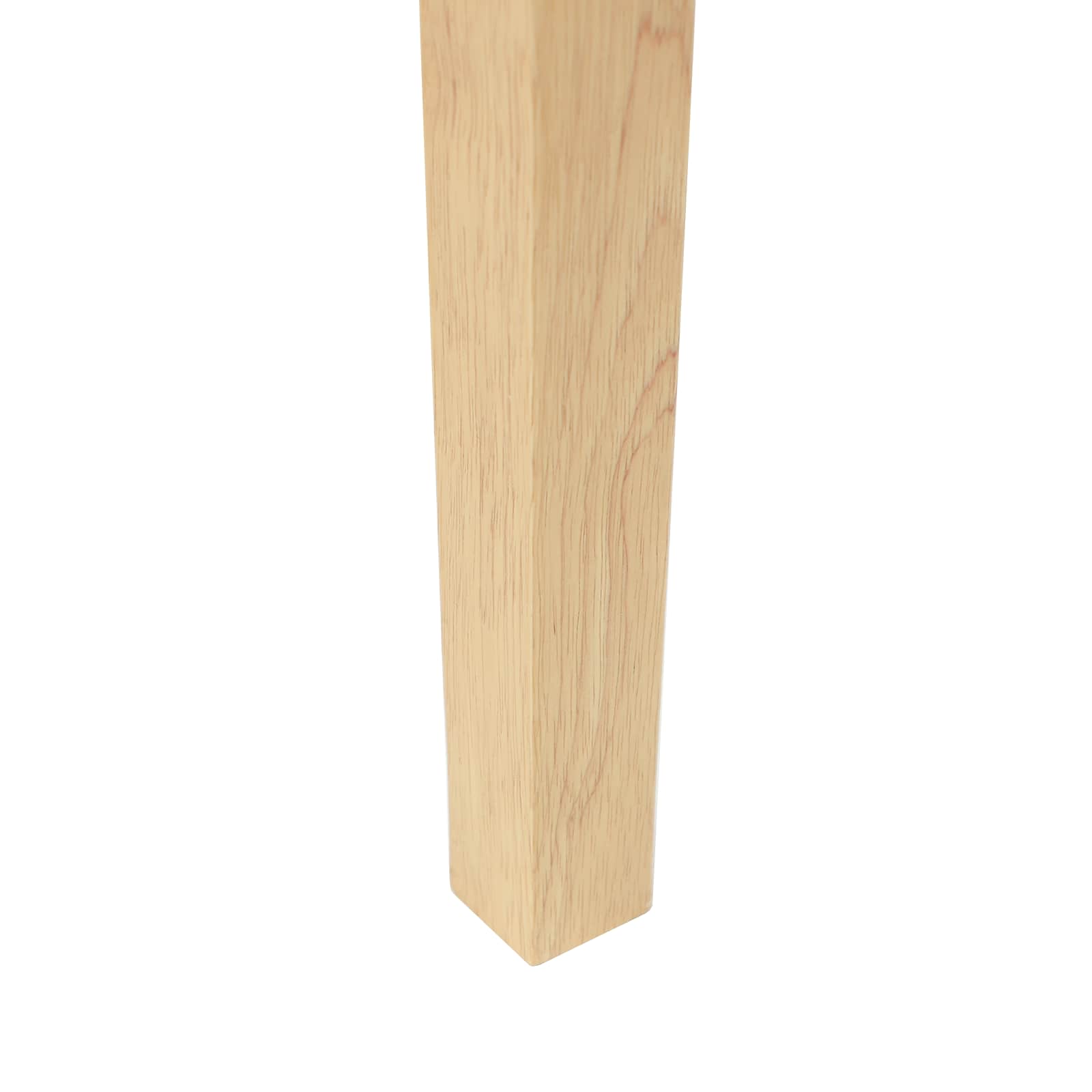 Étkező székek 2 pcs természetes 50 x 52,5 x 91 cm tömör gumi fa