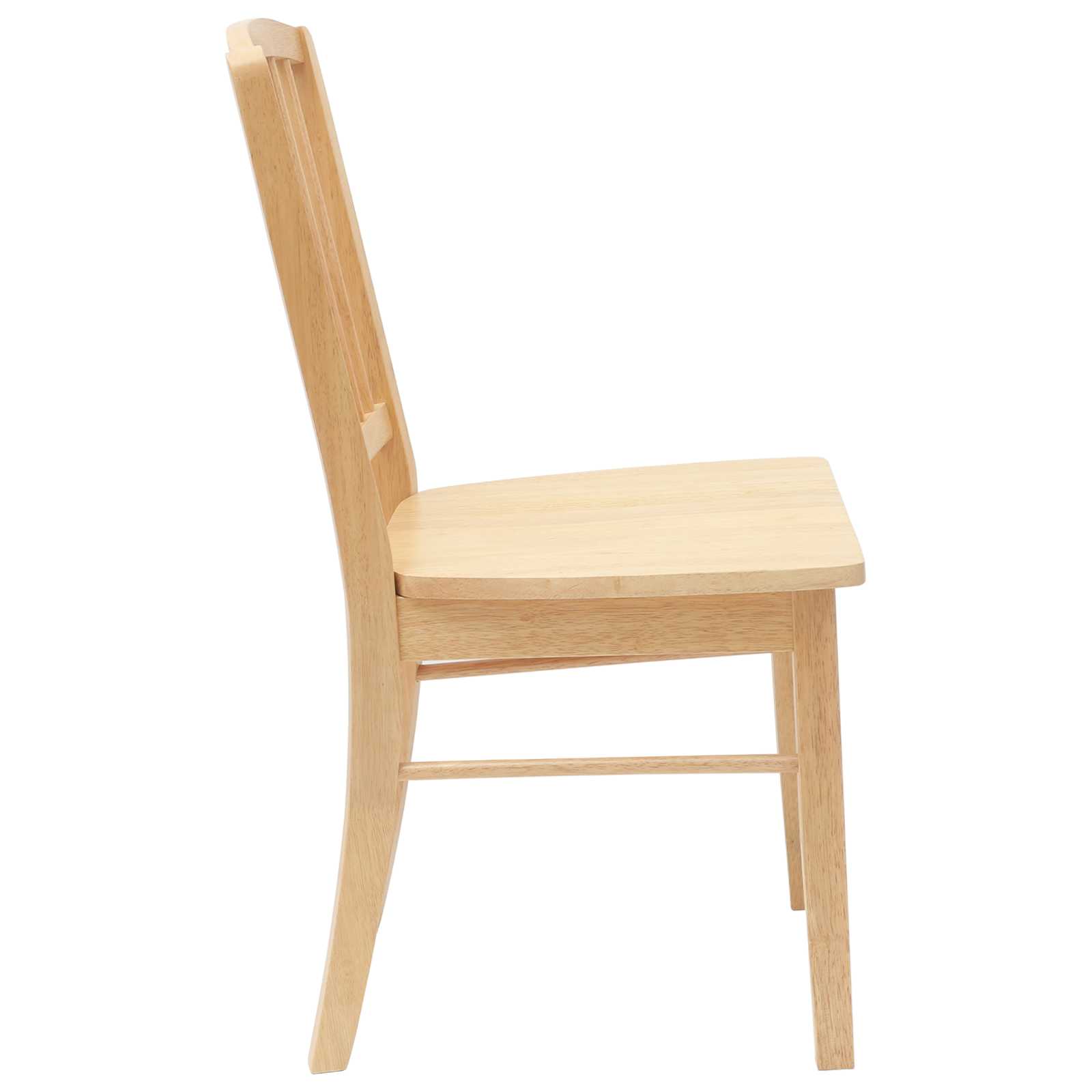 Étkező székek 2 pcs természetes 50 x 52,5 x 91 cm tömör gumi fa
