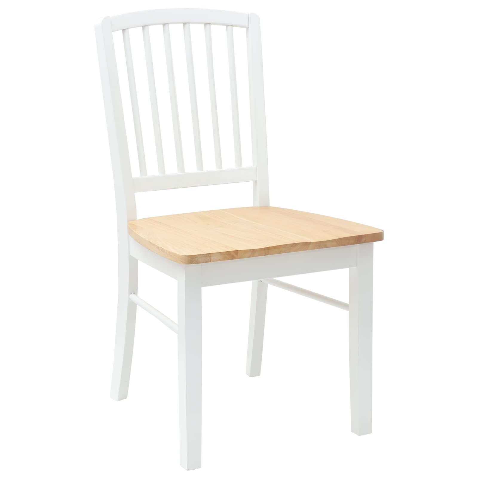 Étkező székek 2 pcs fehér 50 x 52,5 x 91 cm tömör gumi fa