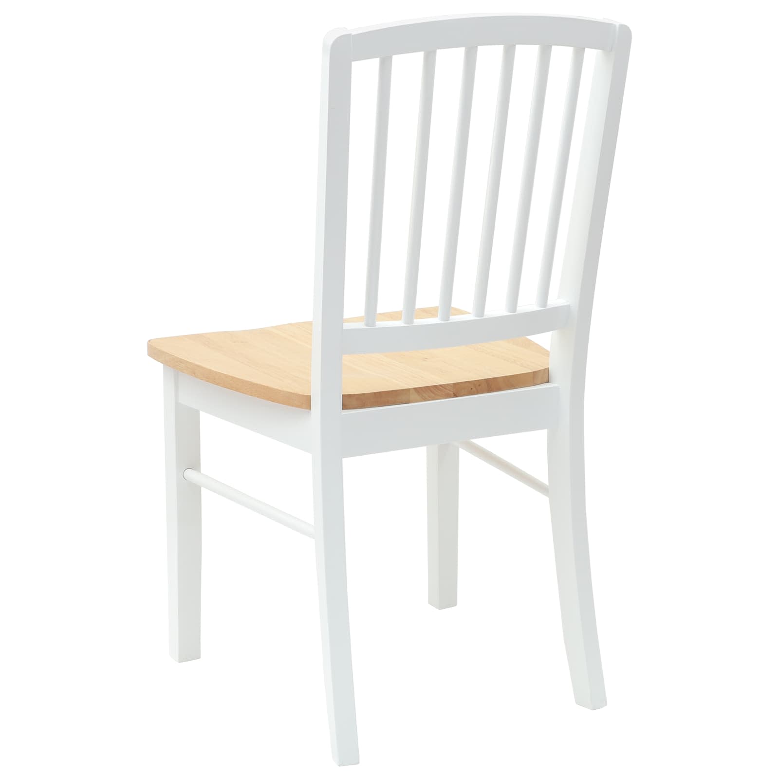 Étkező székek 2 pcs fehér 50 x 52,5 x 91 cm tömör gumi fa