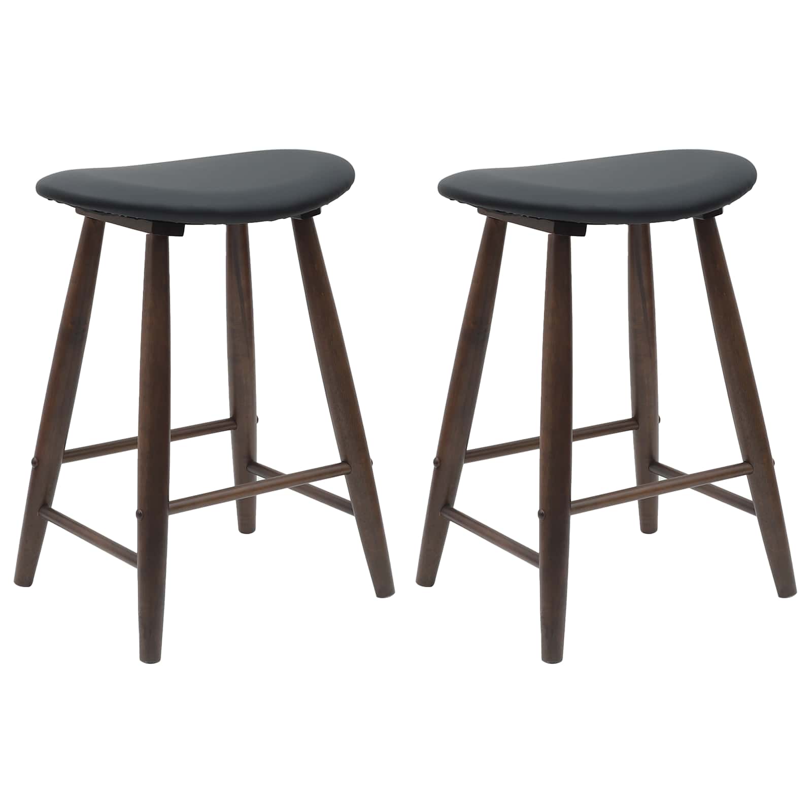 Étkező székek 2 pcs világos barna 46 x 37 x 63 cm tömör gumi fa