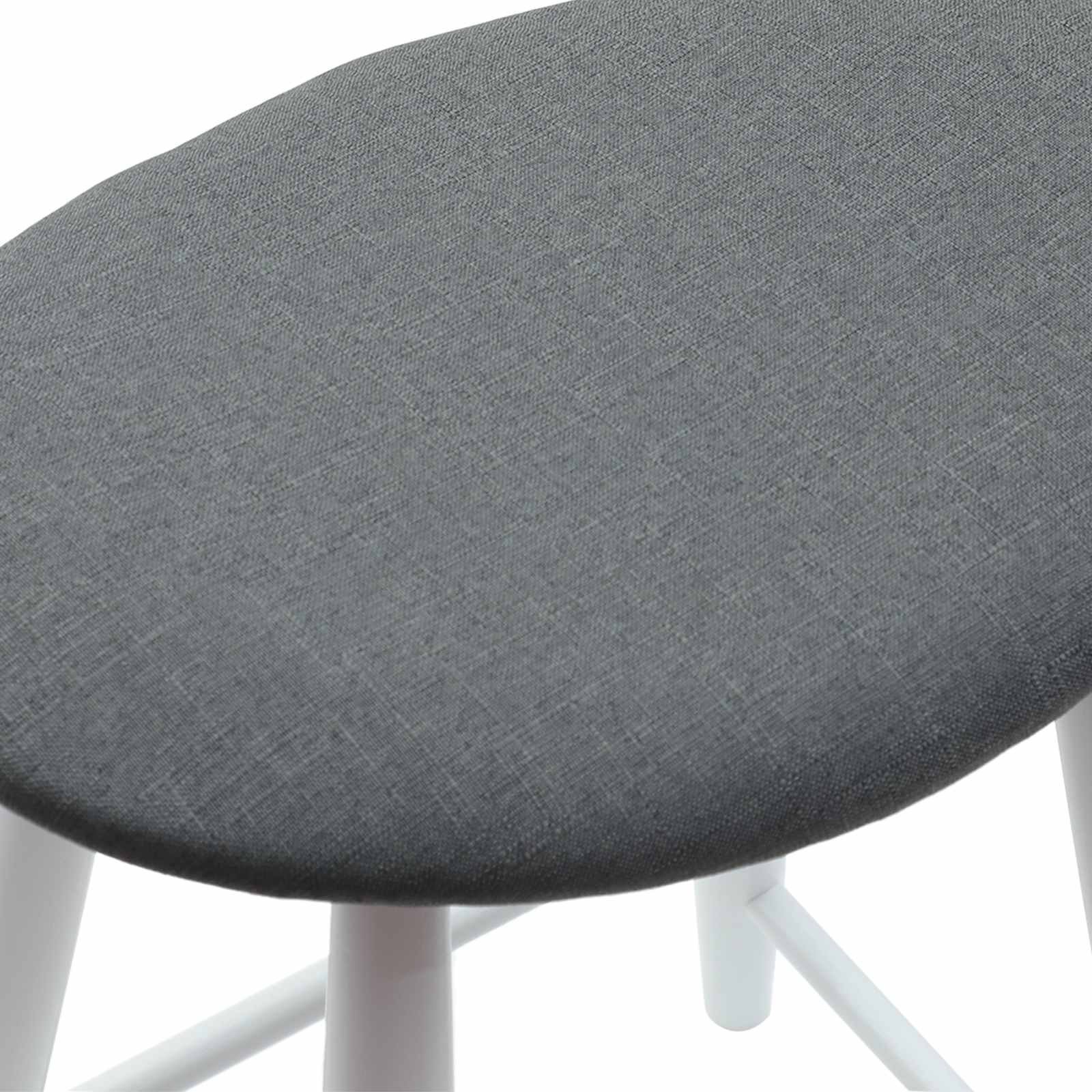 Étkező székek 2 pcs fehér 46 x 37 x 63 cm tömör gumi fa