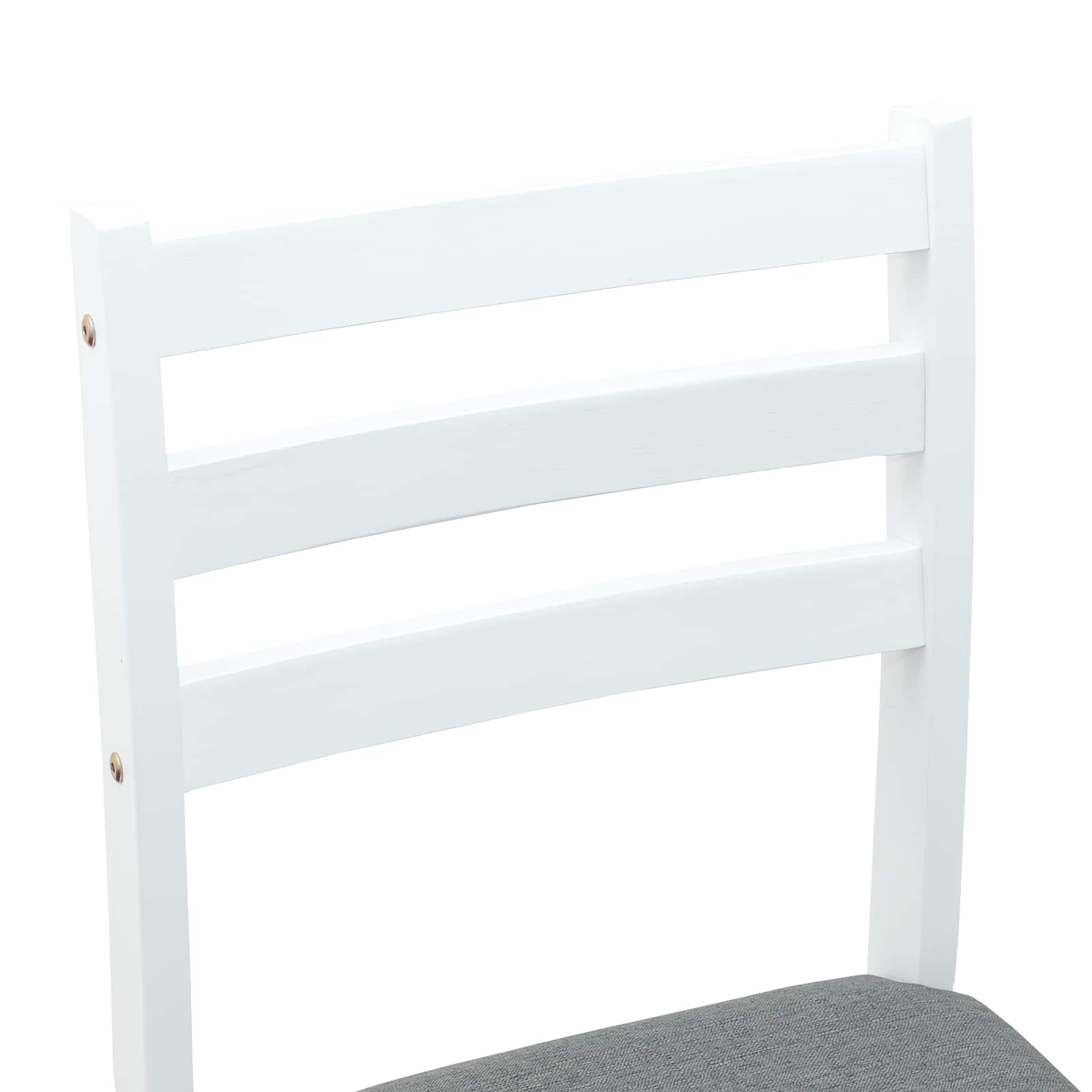 Étkező székek 2 pcs fehér 40 x 47,5 x 99,5 cm tömör gumi fa