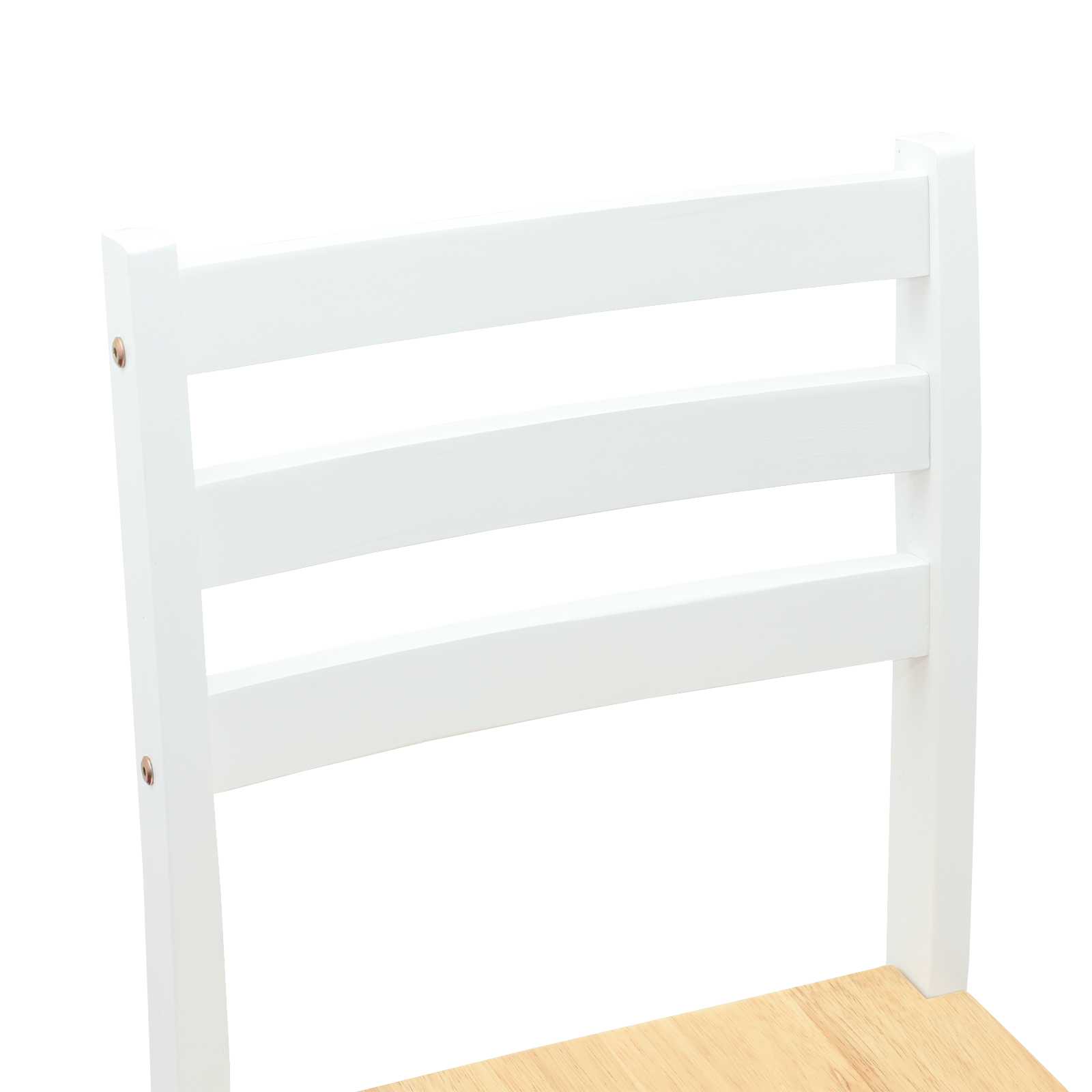 Étkező székek 2 pcs tömör gumi fa fehér 40 x 47,5 x 99,5 cm