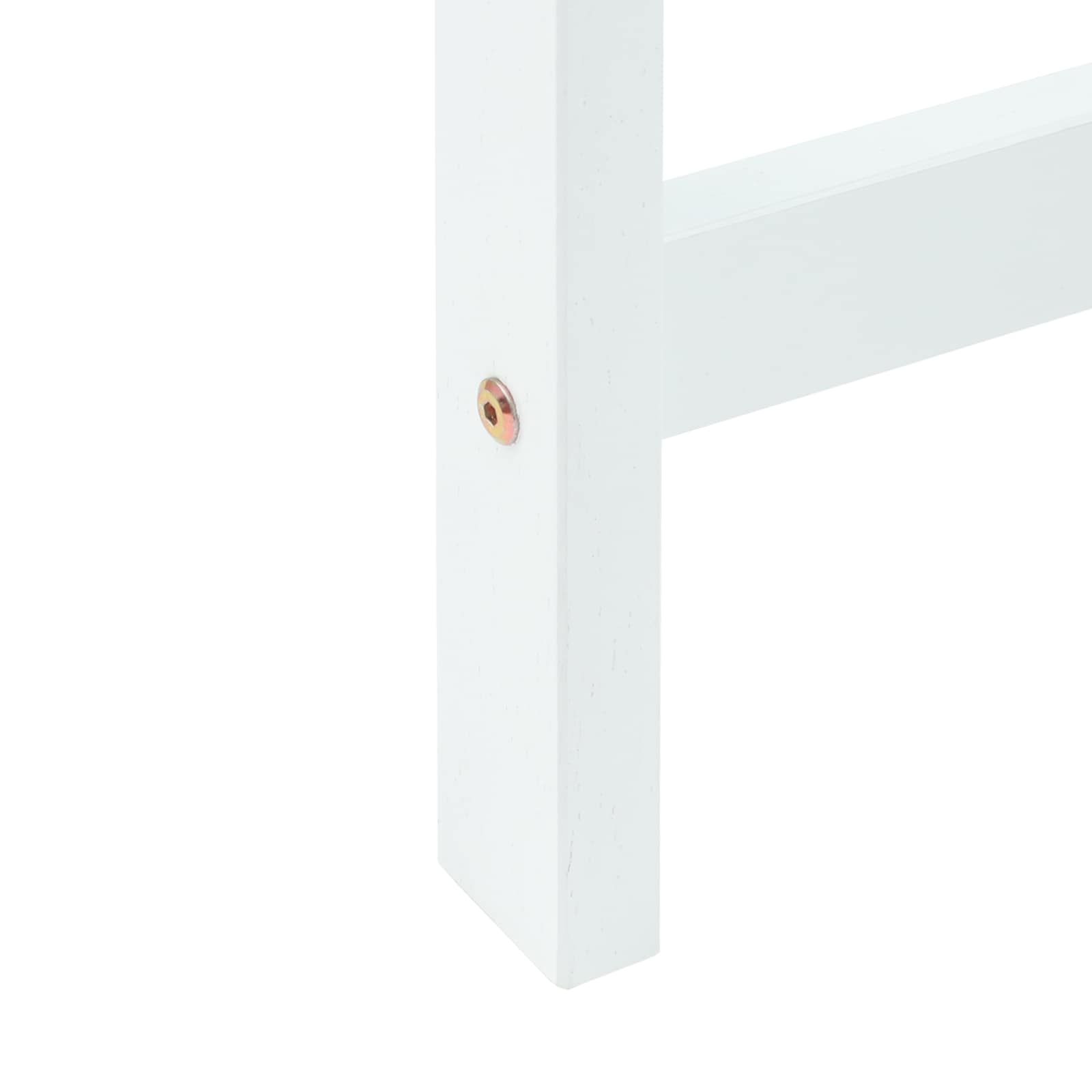 Étkező székek 2 pcs tömör gumi fa fehér 40 x 47,5 x 99,5 cm