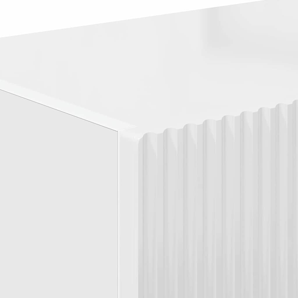 Tv fali szekrény fényes fehér 60 x 31 x 29.5 cm faanyag