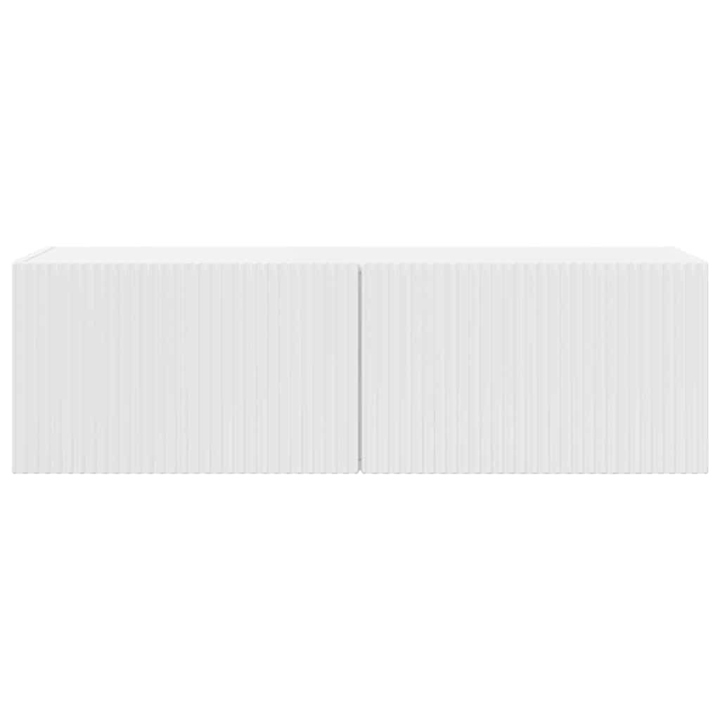 Tv fali szekrény fényes fehér 60 x 31 x 29.5 cm faanyag