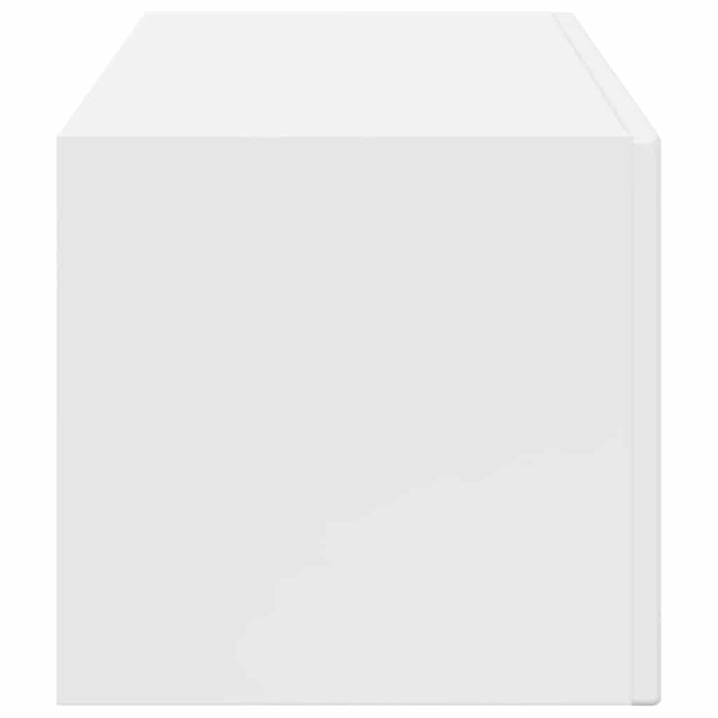 Tv fali szekrény fényes fehér 60 x 31 x 29.5 cm faanyag