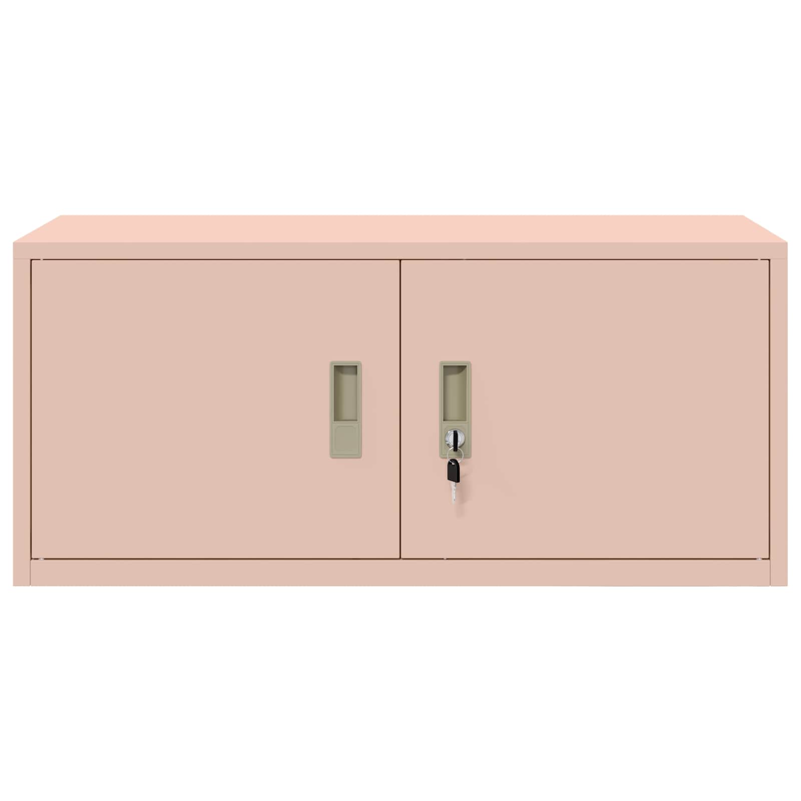 Tárolószekrény rózsaszín 90 x 40 x 40 cm hidegen hengerelt acél