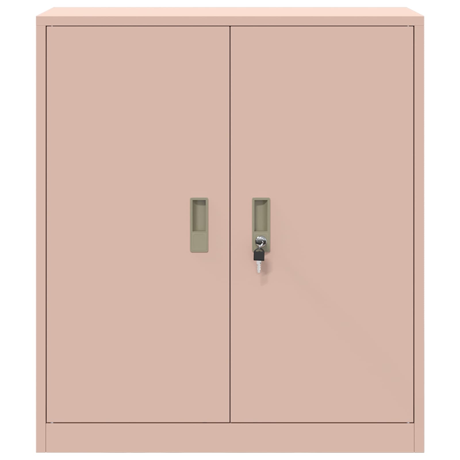 Tárolószekrény rózsaszín 80 x 40 x 90 cm hidegen hengerelt acél