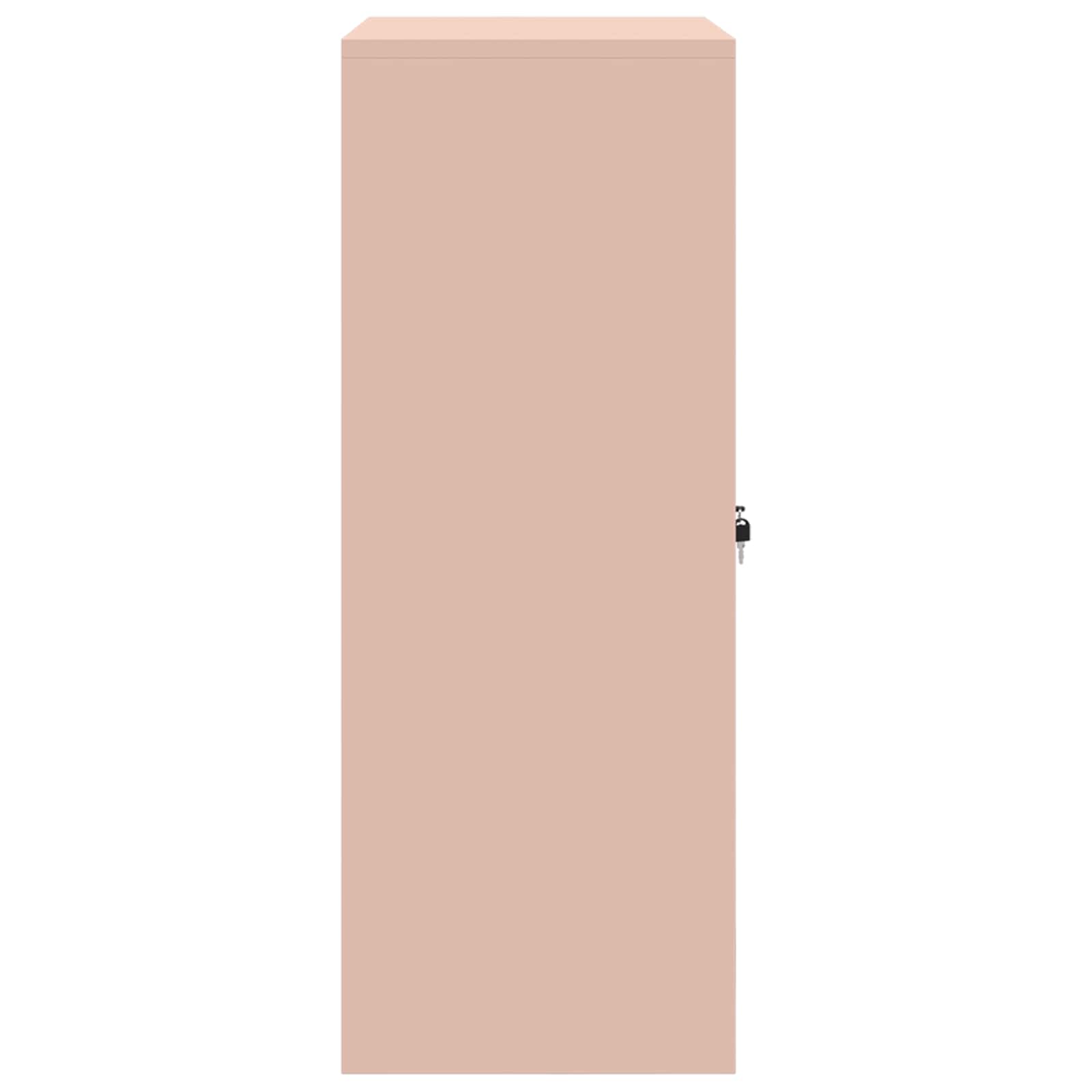 Tárolószekrény tárolóval rózsaszín 80 x 40 x 105 cm