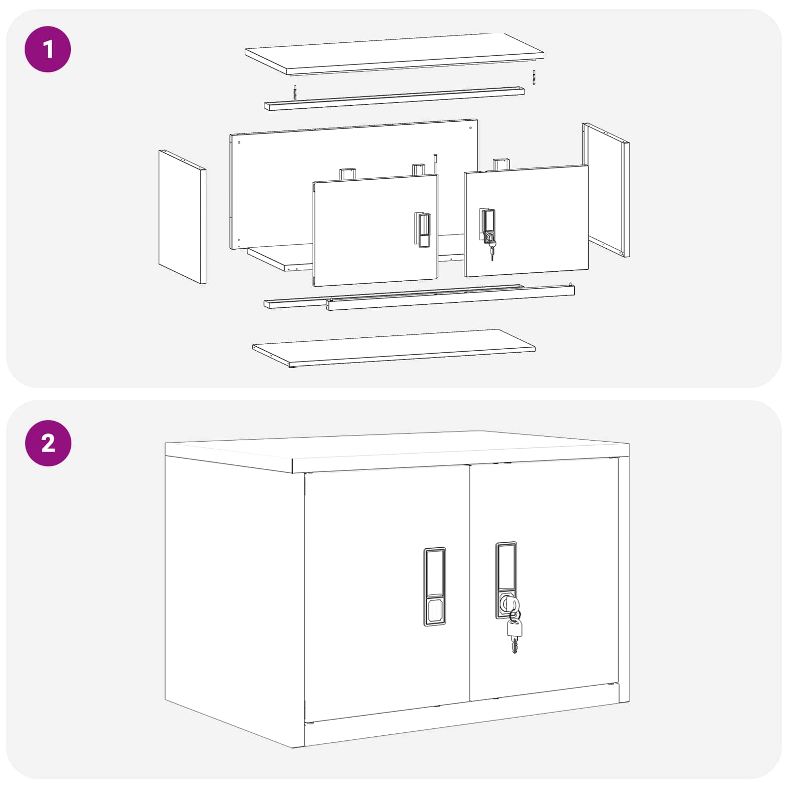 Tárolószekrény tárolóval mustár sárga 60 x 40 x 40 cm