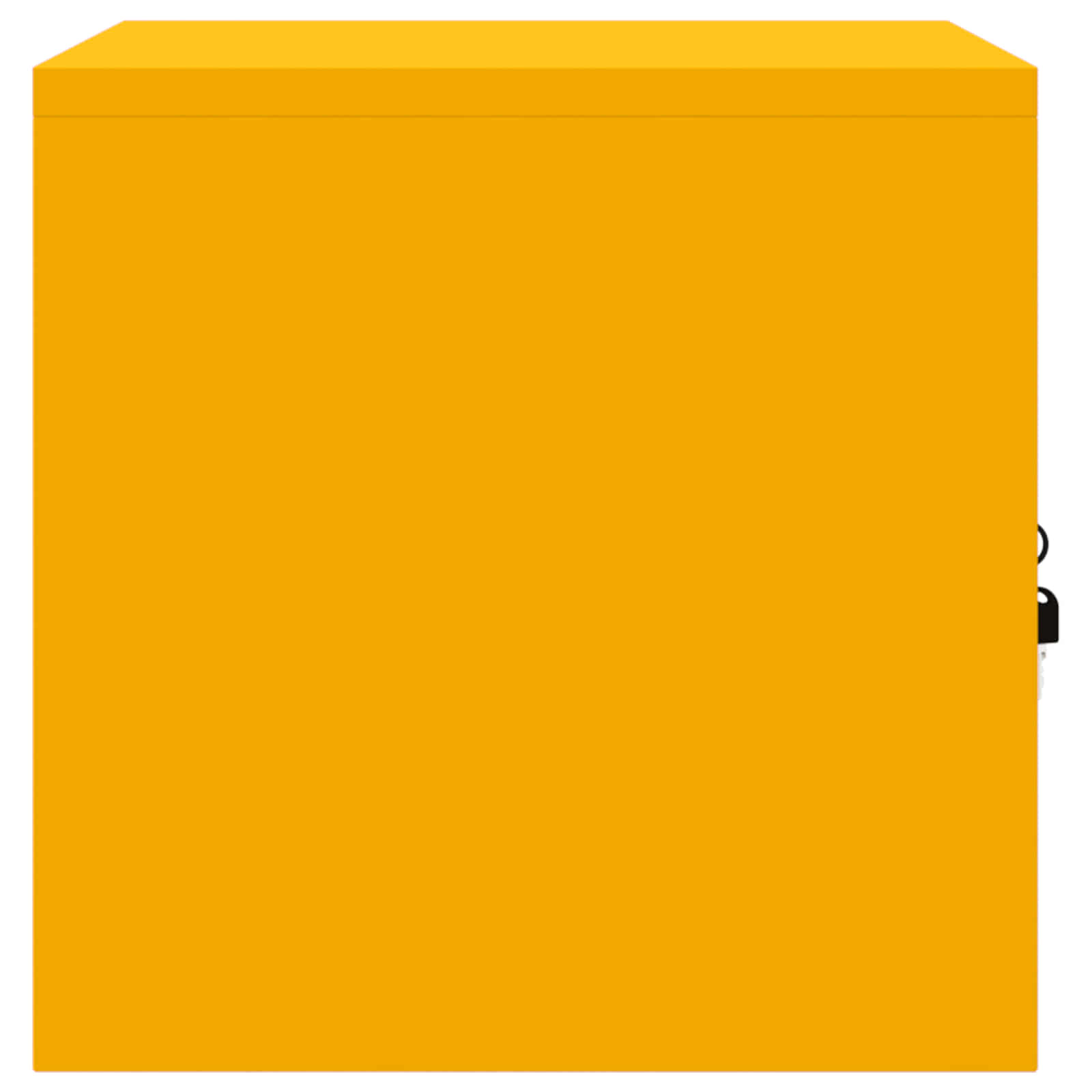 Tárolószekrény tárolóval mustár sárga 60 x 40 x 40 cm