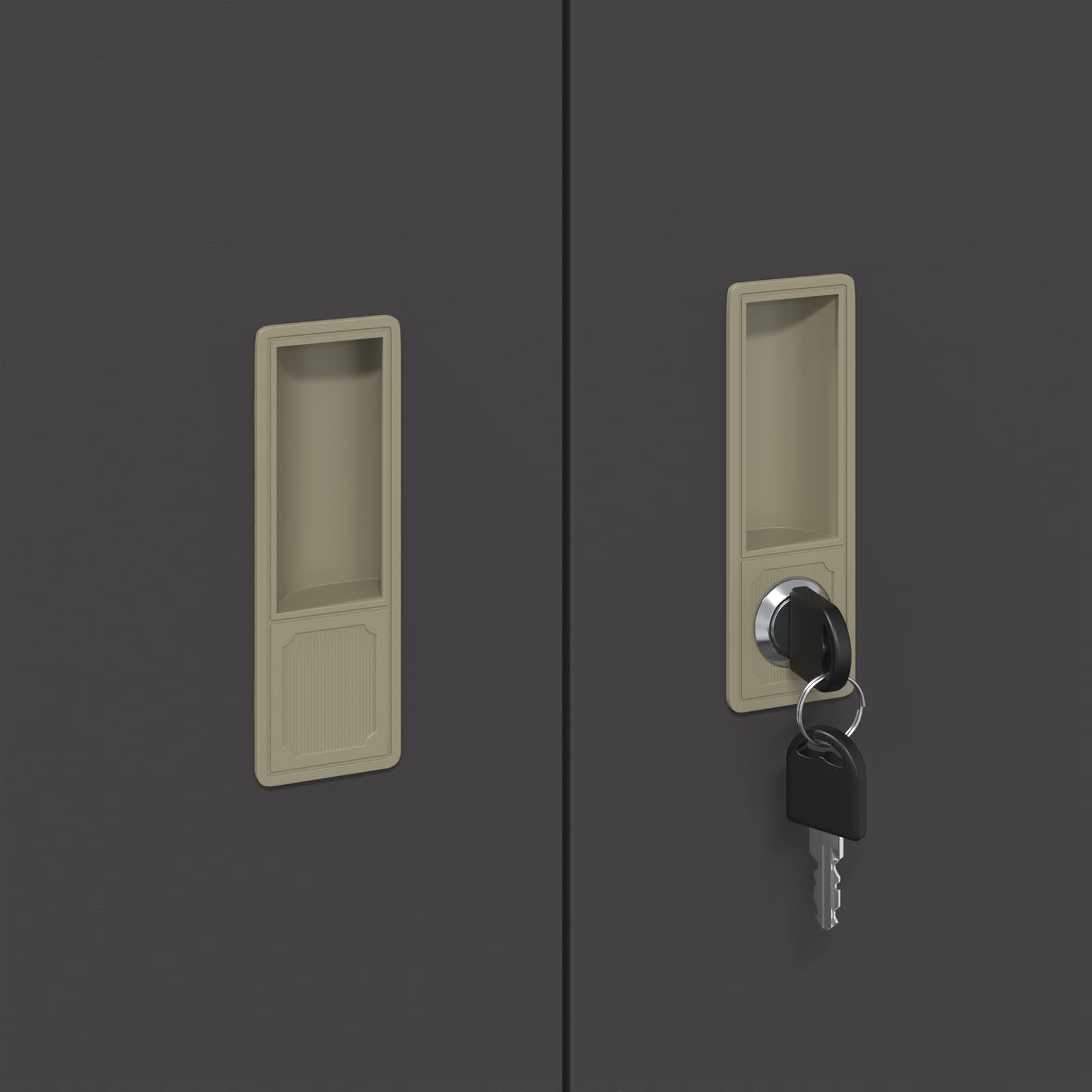 Tárolószekrény fekete 60 x 40 x 90 cm hidegen hengerelt acél