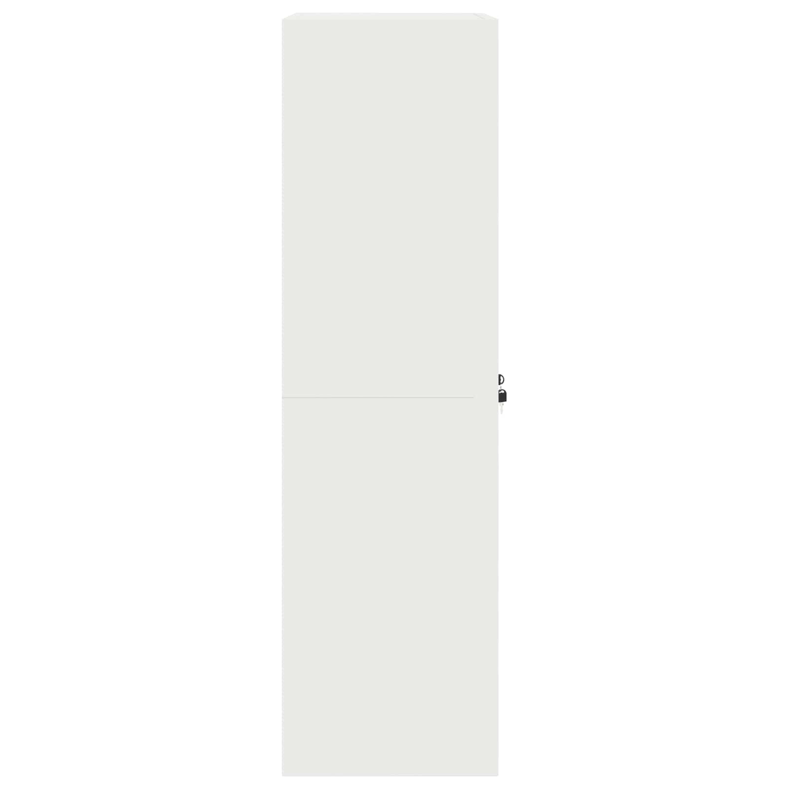 Tárolószekrény fehér 60 x 40 x 140 cm hidegen hengerelt acél