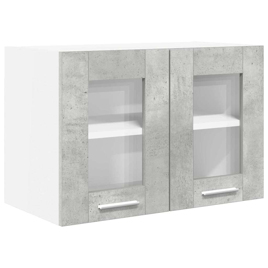 Függő szekrény beton szürke 60 x 31 x 40 cm szerelt fa
