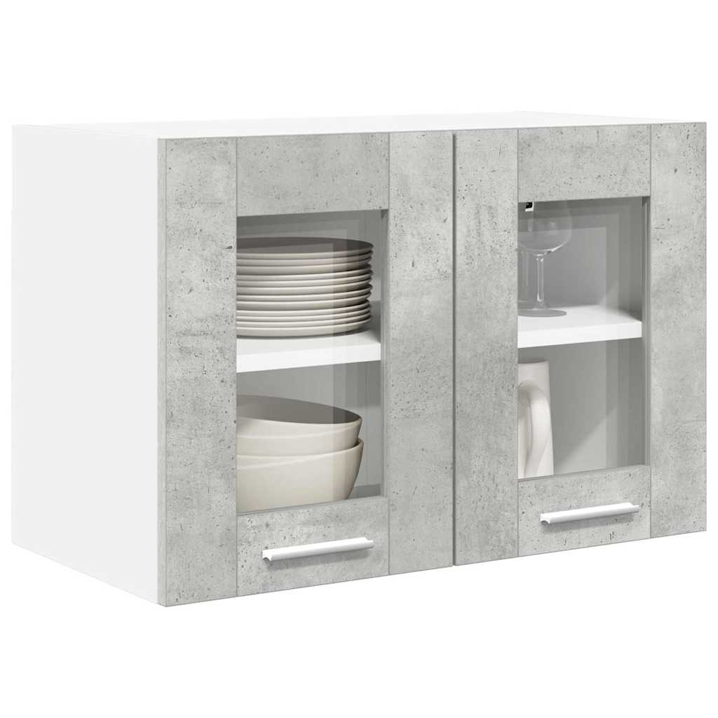 Függő szekrény beton szürke 60 x 31 x 40 cm szerelt fa
