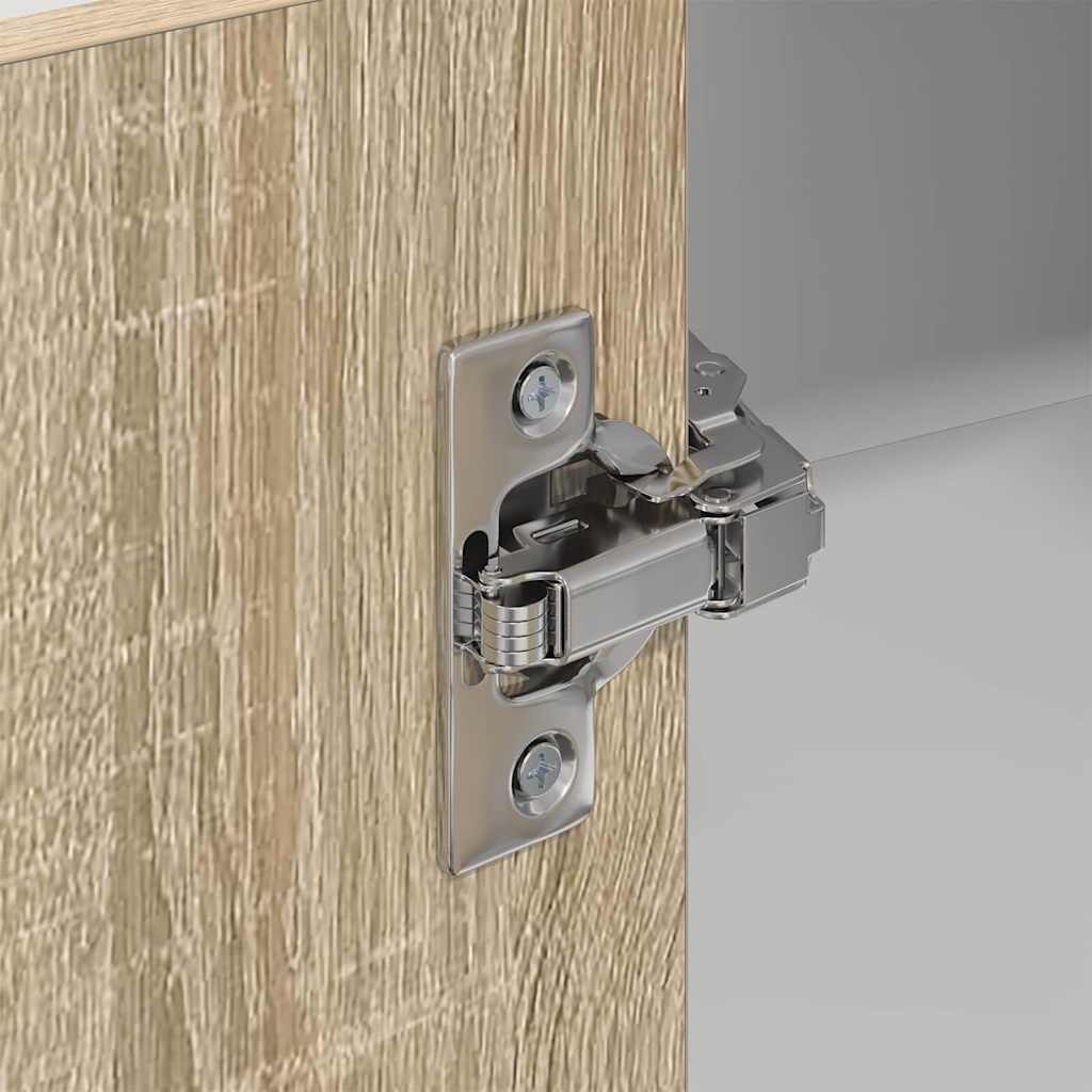 Függő szekrény riga sonoma tölgy és fehér 57 x 57 x 100 cm