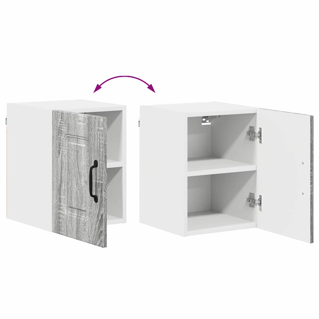 Fali konyhaszekrény szürke sonoma 30 x 31 x 40 cm faanyag