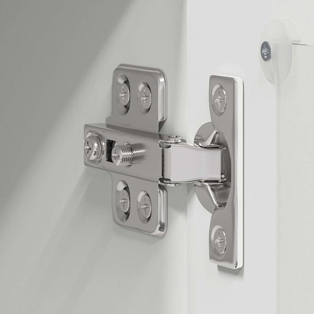 Fali konyhaszekrény 2 pcs magas fényű fehér 40 x 31 x 80 cm