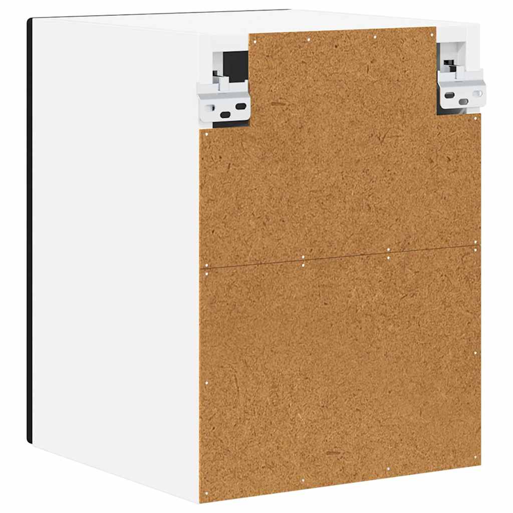 Fali szekrény lucca 2 pcs fekete 30 x 31 x 40 cm szerelt fa