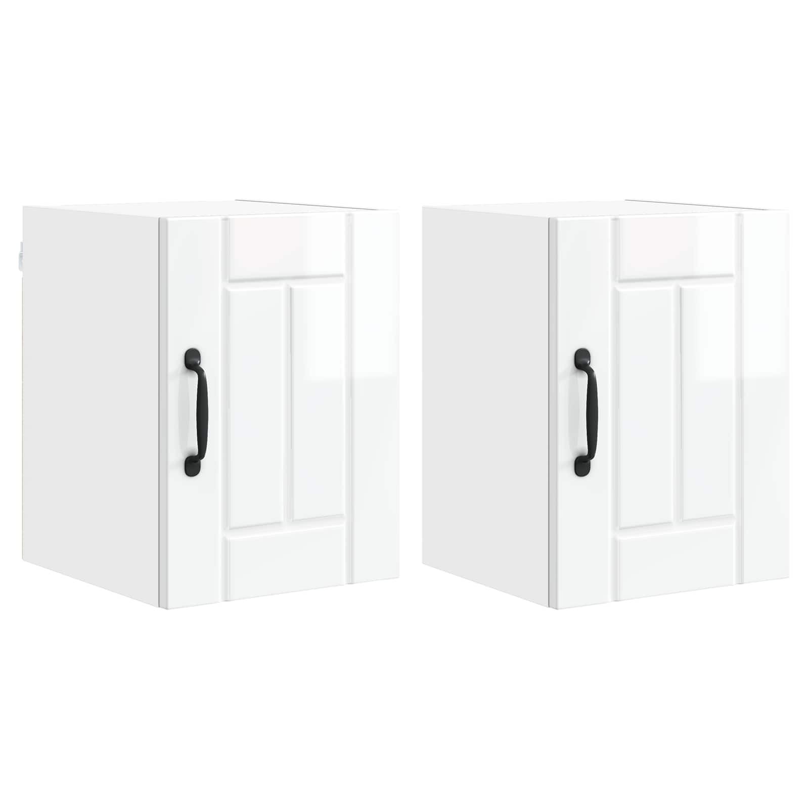 Fali szekrény lucca 2 pcs magasfényű fehér 30 x 31 x 40 cm