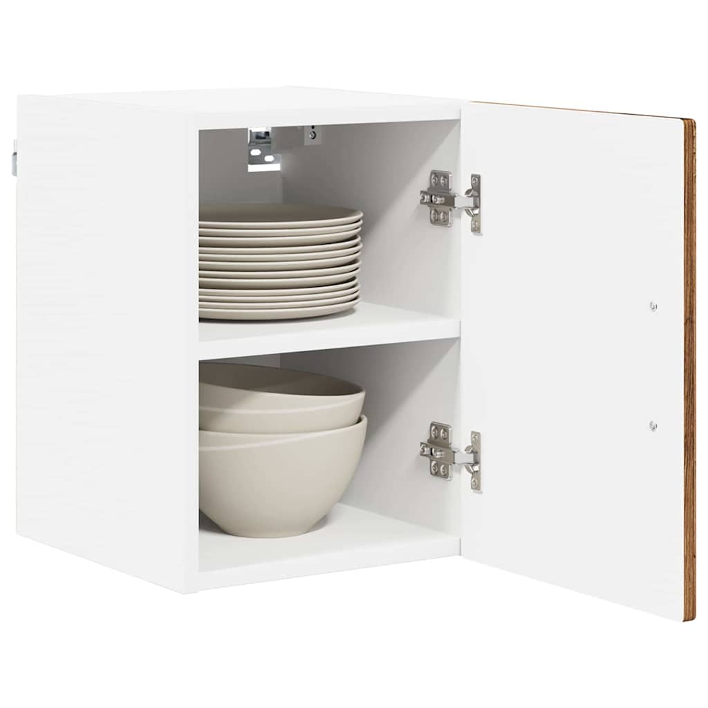 Fali szekrény lucca 2 pcs antik fa 30 x 31 x 40 cm szerelt fa