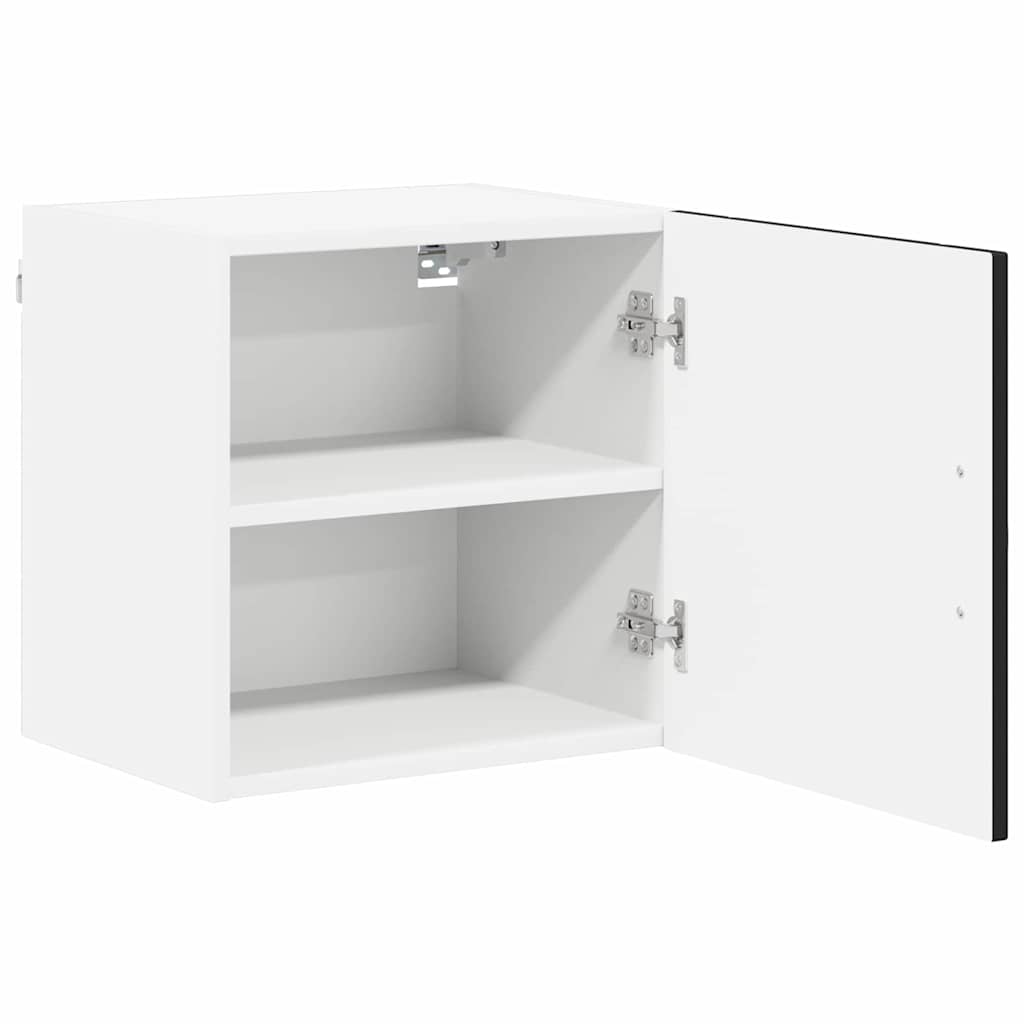 Fali szekrény lucca 2 pcs fekete 40 x 31 x 40 cm szerelt fa