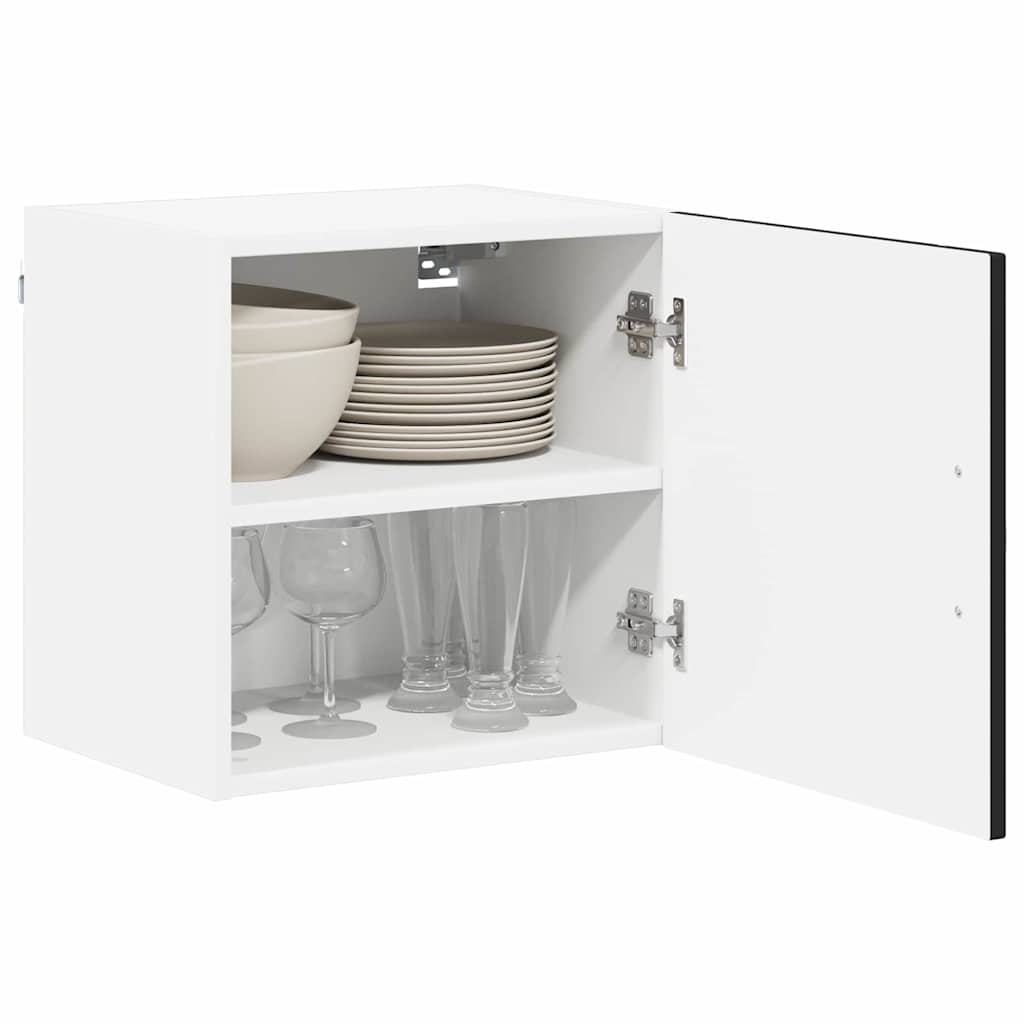 Fali szekrény lucca 2 pcs fekete 40 x 31 x 40 cm szerelt fa