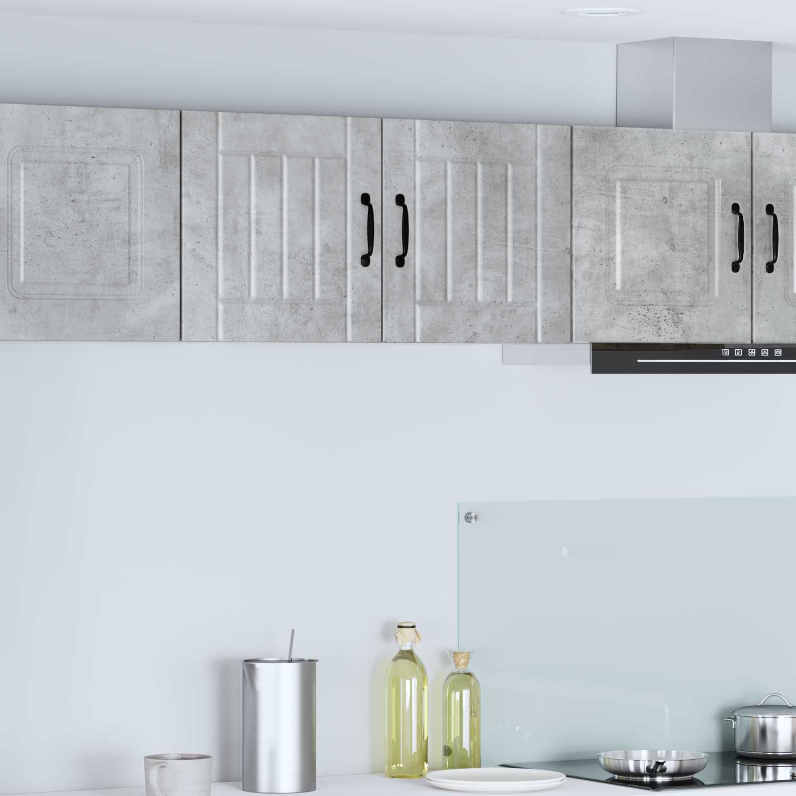 Fali szekrény lucca 2 pcs betonszürke 40 x 31 x 40 cm