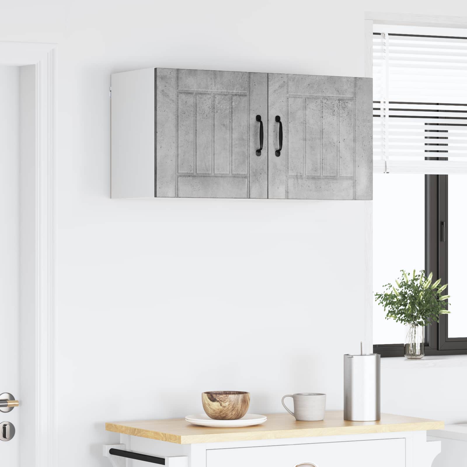 Fali szekrény lucca 2 pcs betonszürke 40 x 31 x 40 cm