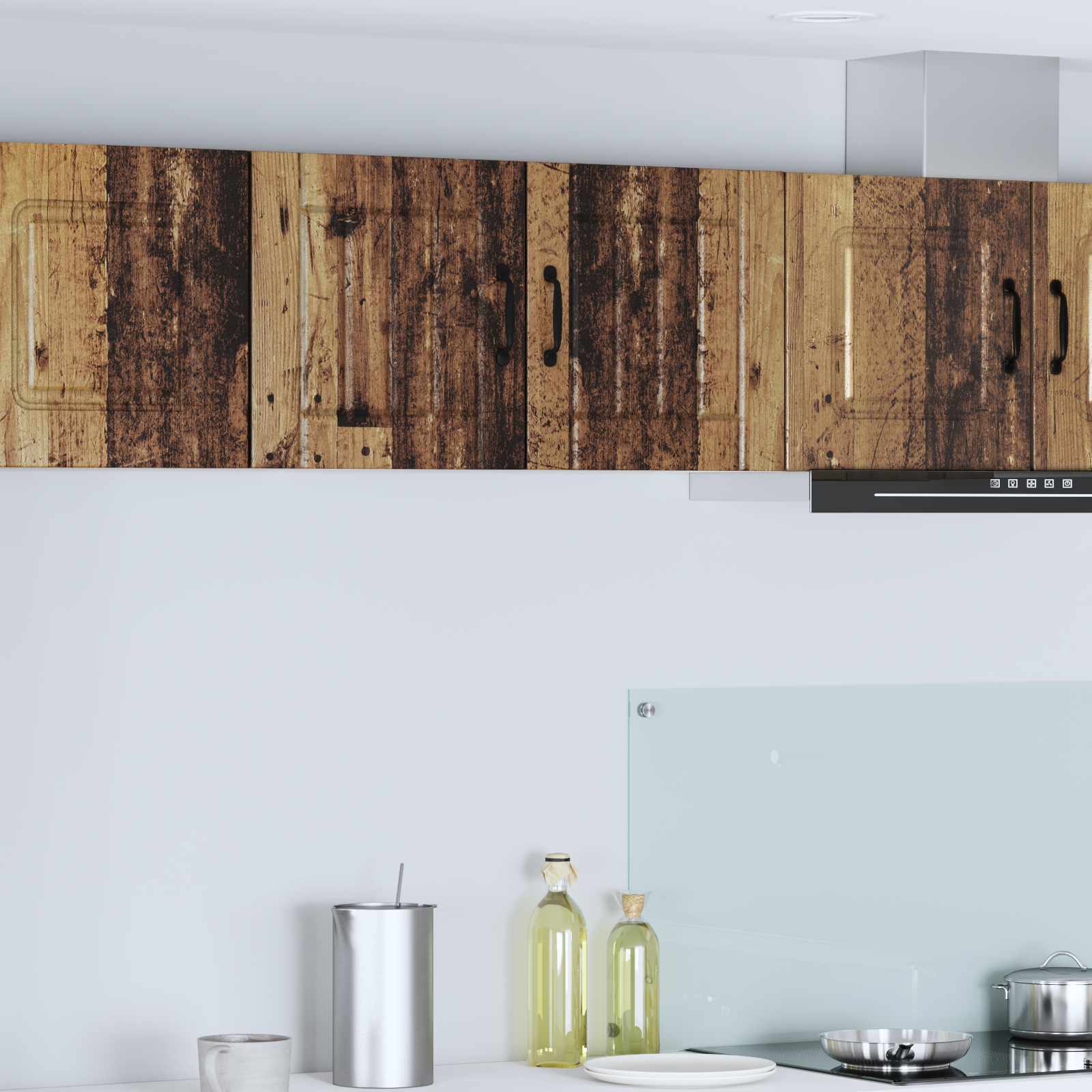 Fali szekrény lucca 2 pcs antik fa 40 x 31 x 40 cm szerelt fa