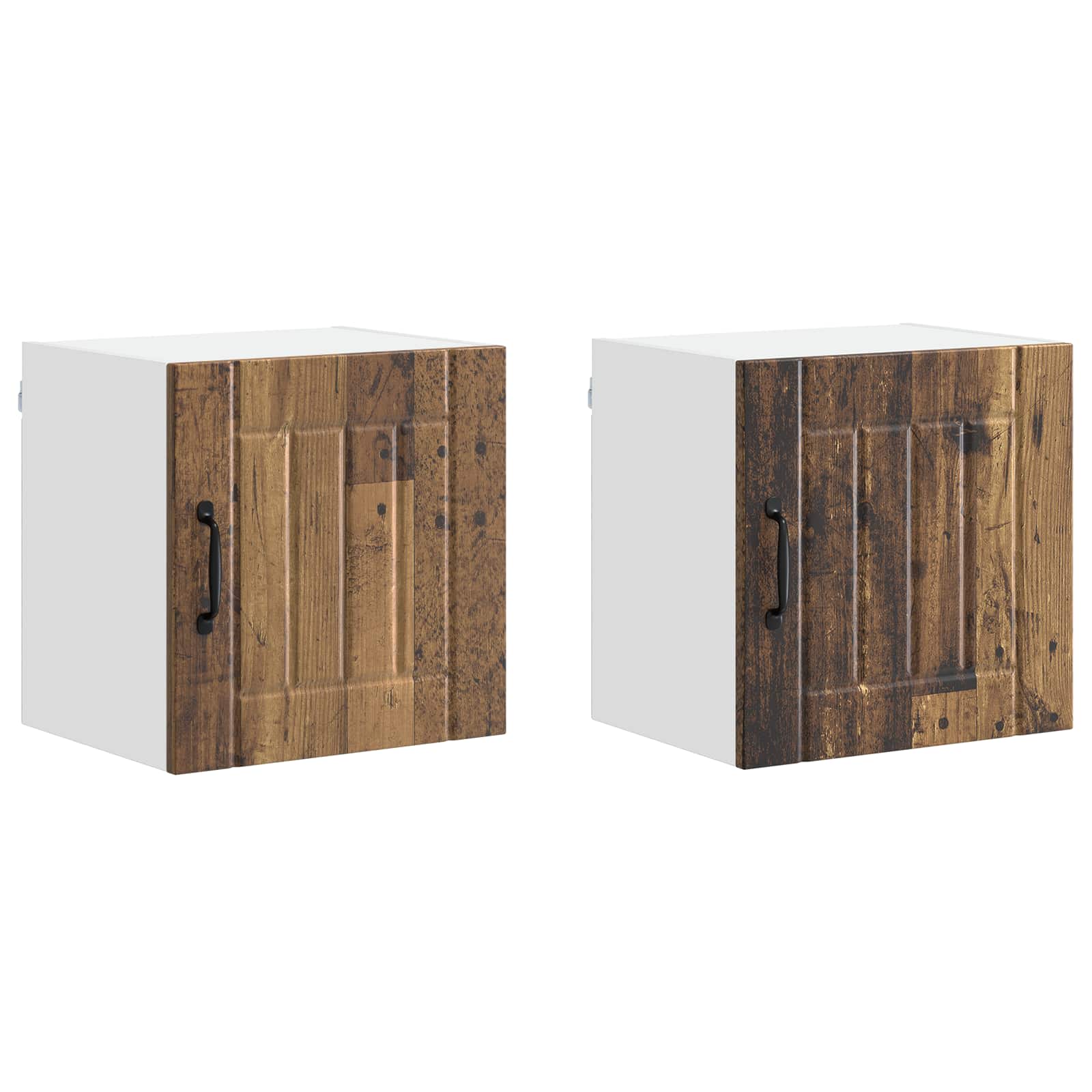 Fali szekrény lucca 2 pcs antik fa 40 x 31 x 40 cm szerelt fa