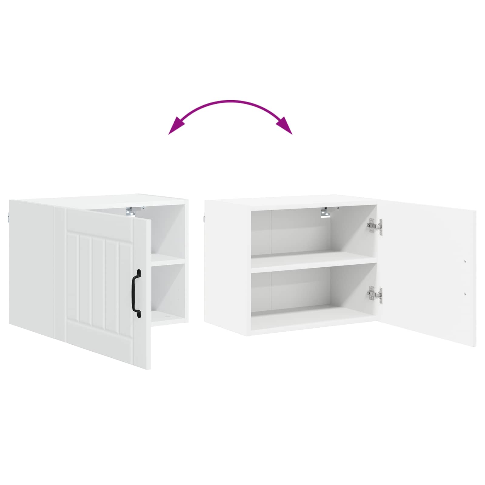 Fali szekrény lucca 2 pcs fehér 50 x 31 x 40 cm szerelt fa