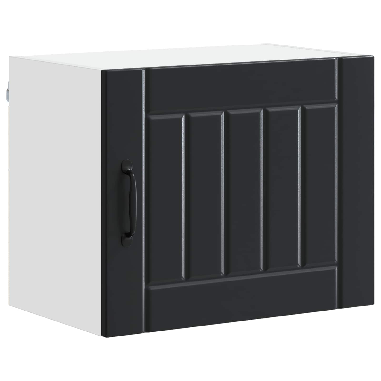 Fali szekrény lucca 2 pcs fekete 50 x 31 x 40 cm szerelt fa