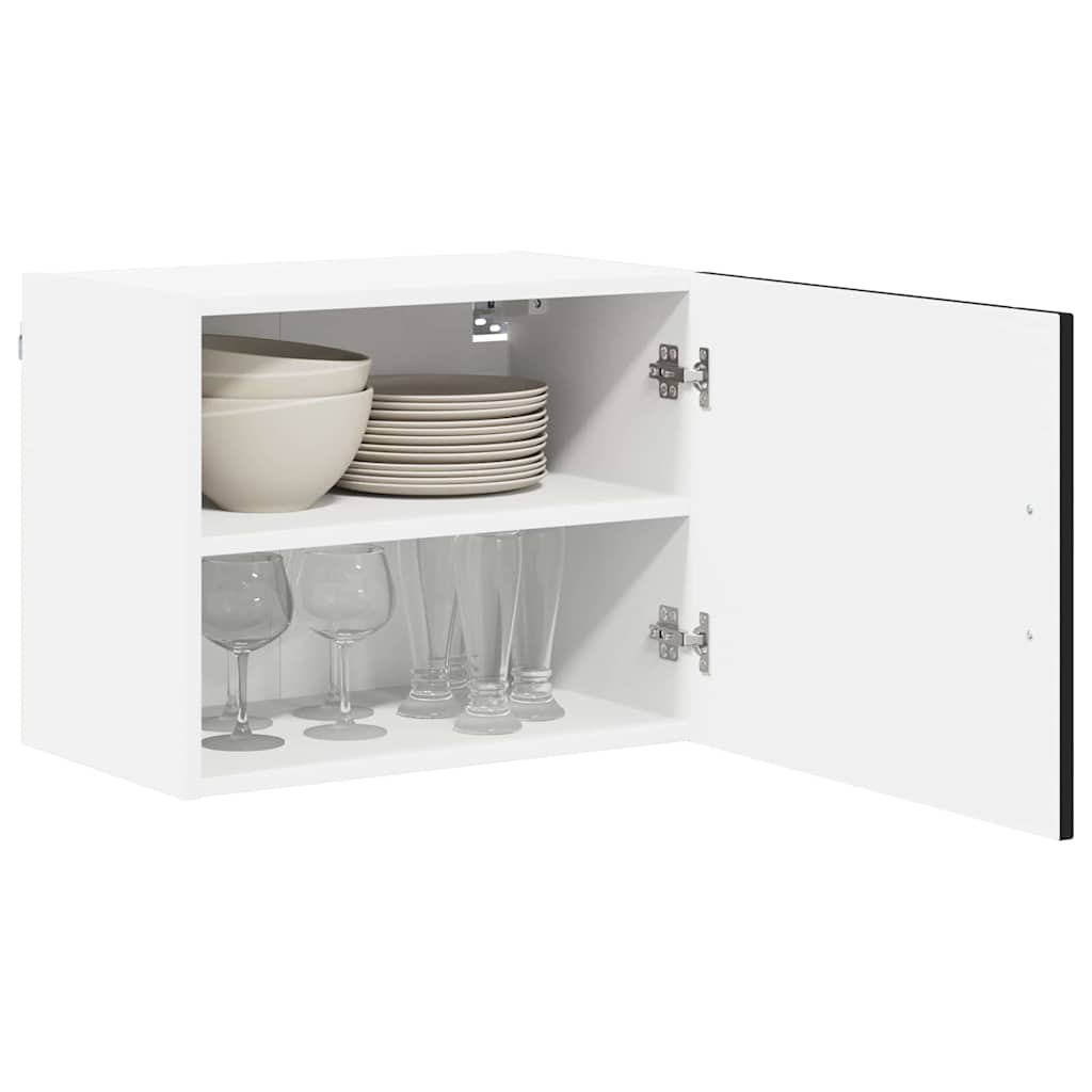 Fali szekrény lucca 2 pcs fekete 50 x 31 x 40 cm szerelt fa