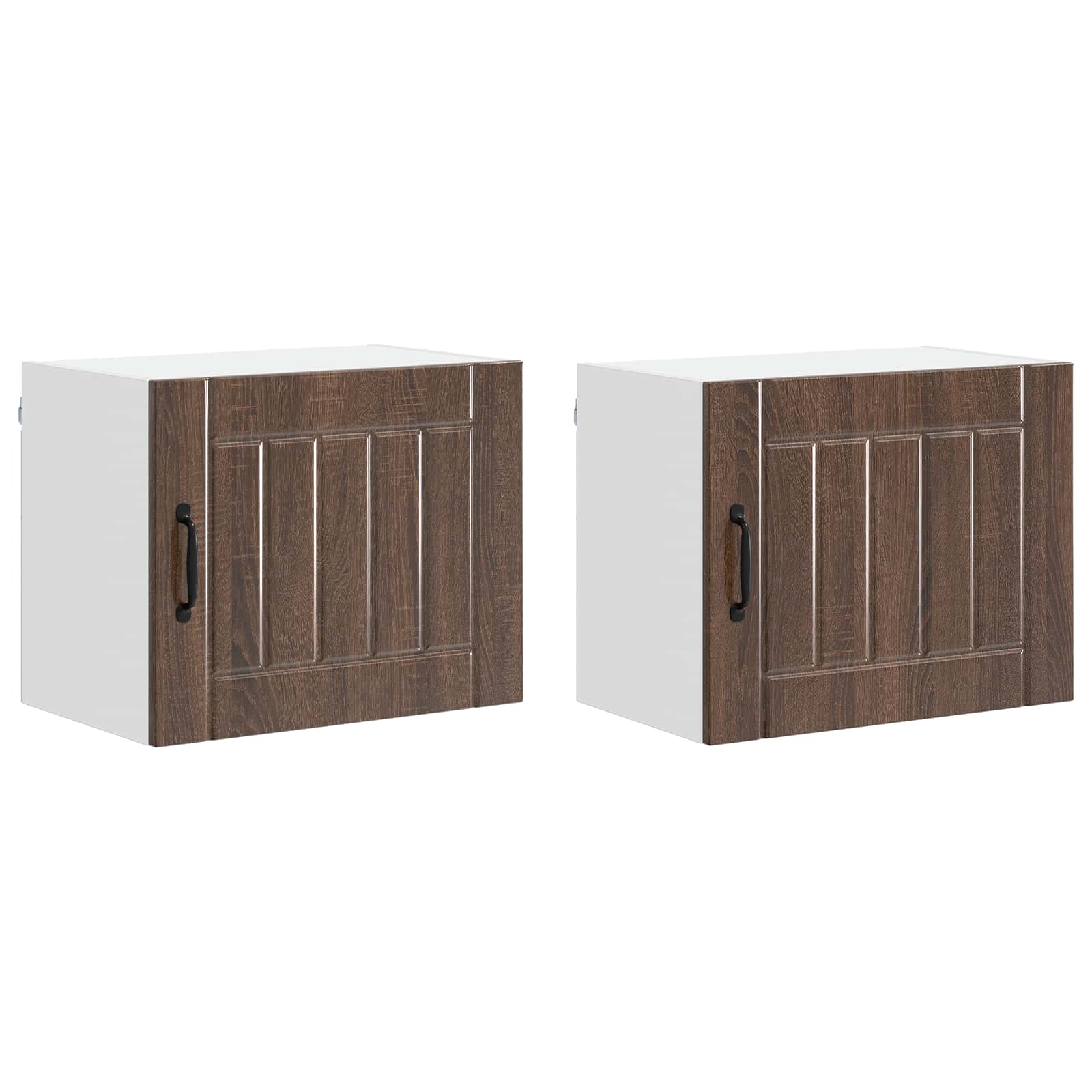 Fali szekrény lucca 2 pcs barna tölgy 50 x 31 x 40 cm