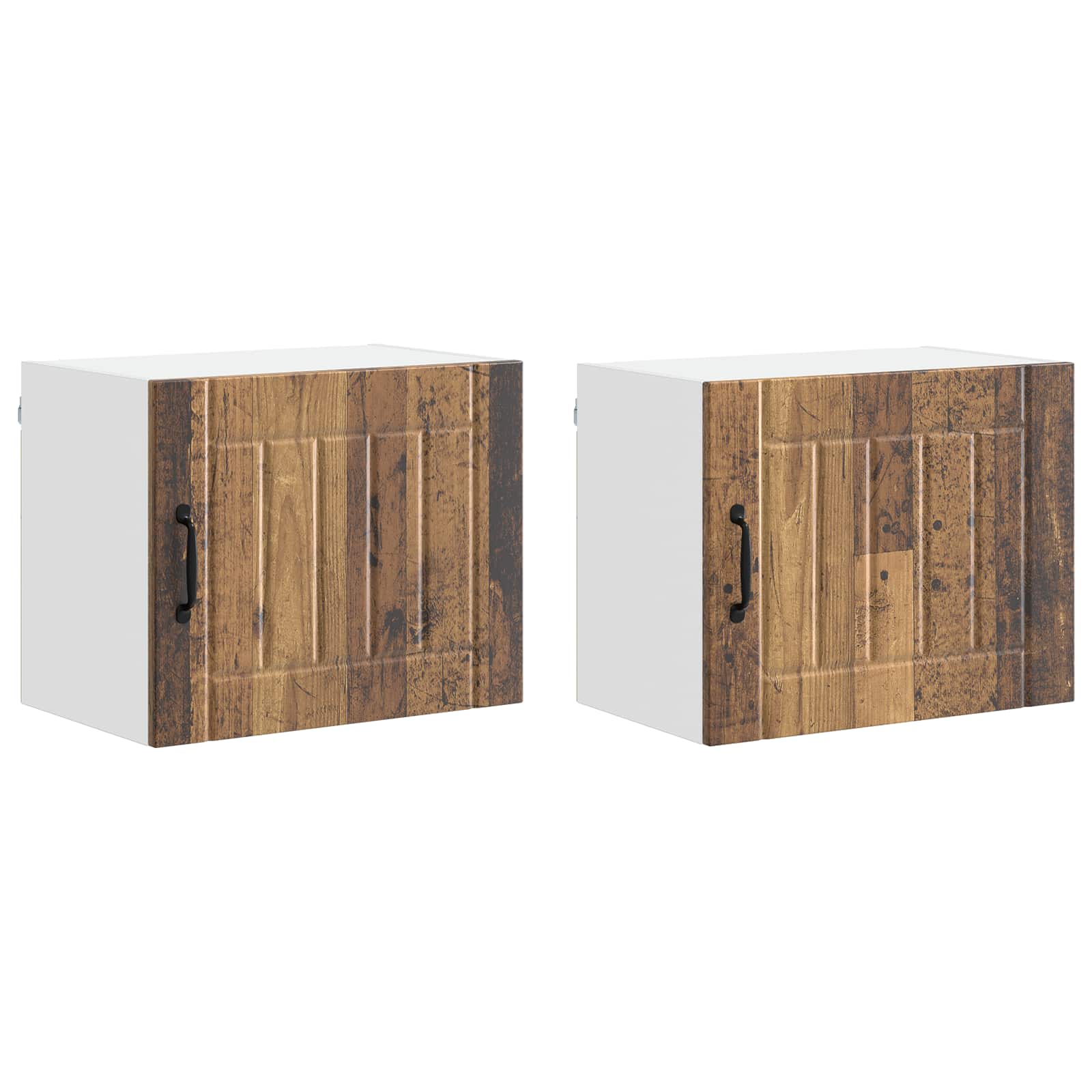 Fali szekrény lucca 2 pcs antik fa 50 x 31 x 40 cm szerelt fa