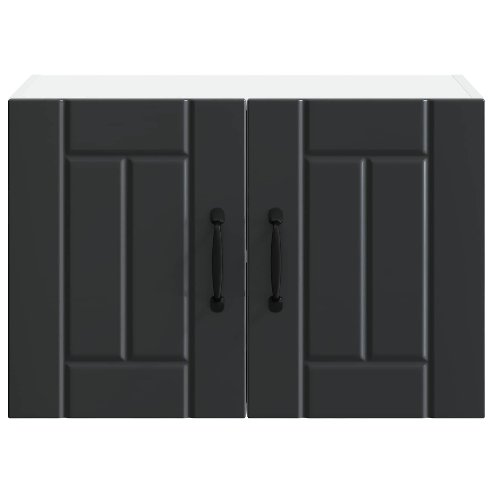 Fali szekrény lucca 2 pcs fekete 60 x 31 x 40 cm szerelt fa