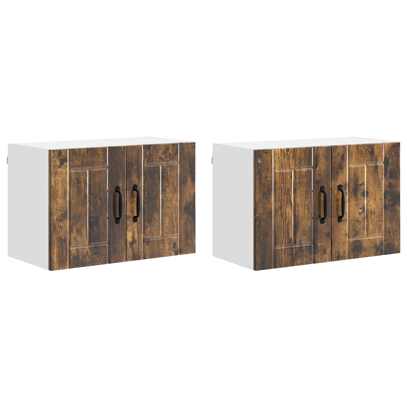 Fali szekrény lucca 2 pcs füstös tölgy 60 x 31 x 40 cm
