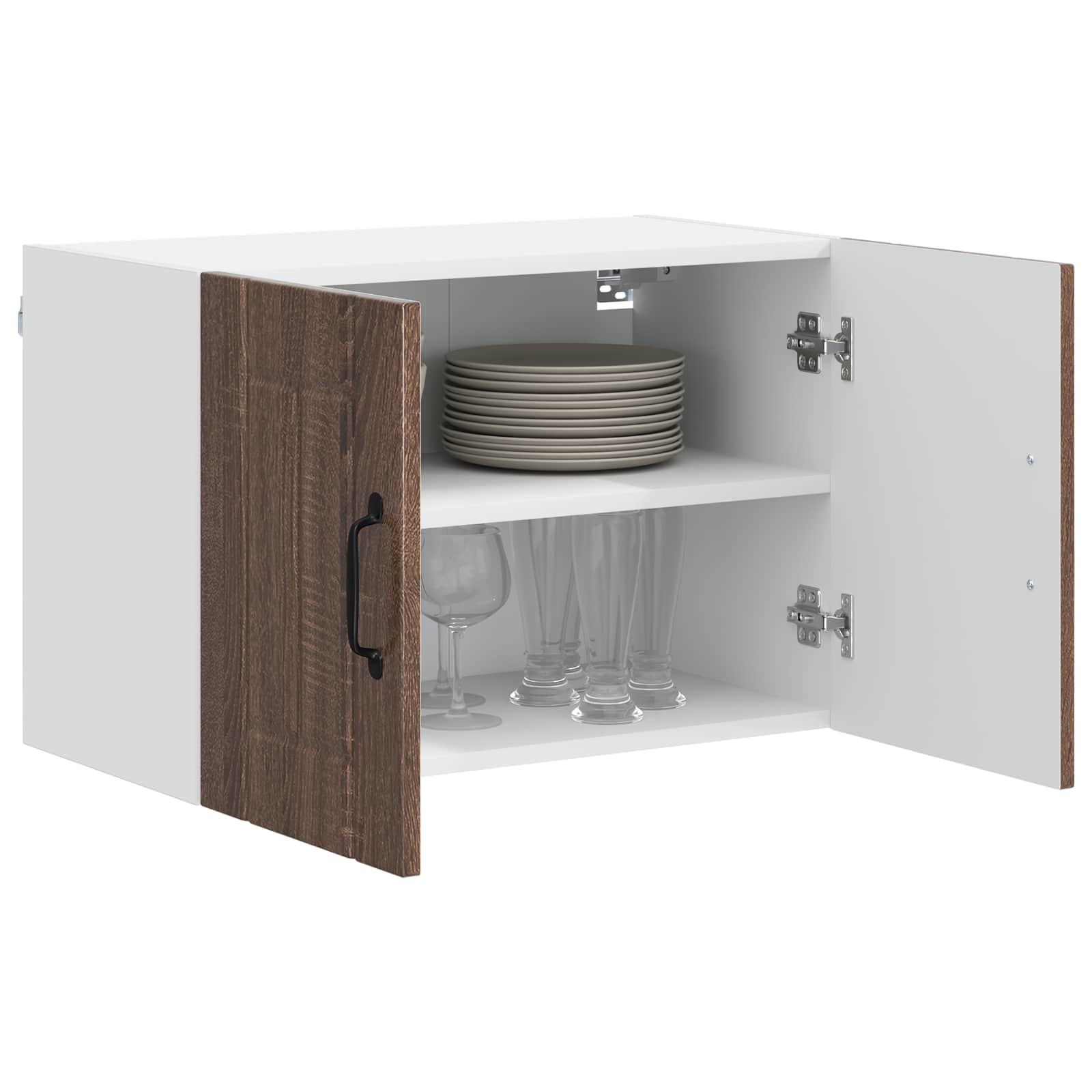 Fali szekrény lucca 2 pcs barna tölgy 60 x 31 x 40 cm