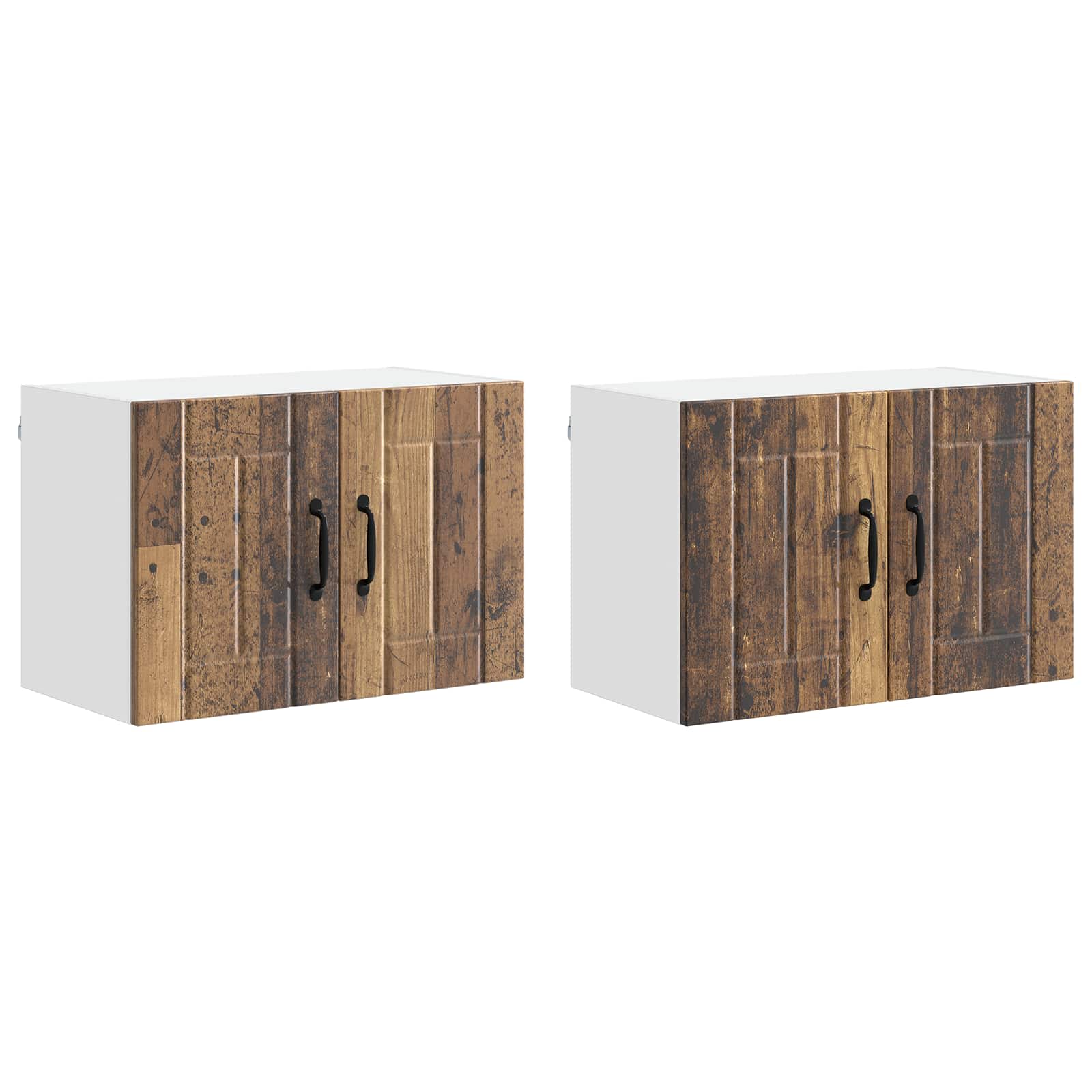 Fali szekrény lucca 2 pcs antik fa 60 x 31 x 40 cm szerelt fa