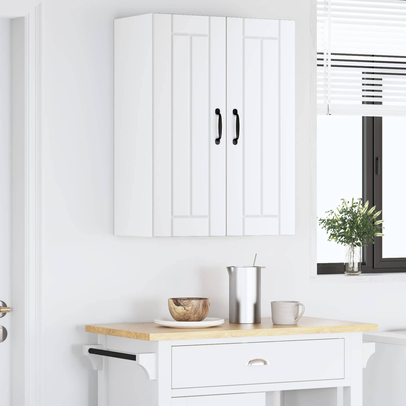 Fali szekrény lucca 2 pcs fehér 30 x 31 x 80 cm szerelt fa