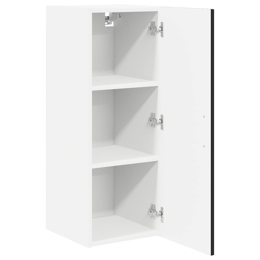 Fali szekrény lucca 2 pcs fekete 30 x 31 x 80 cm szerelt fa