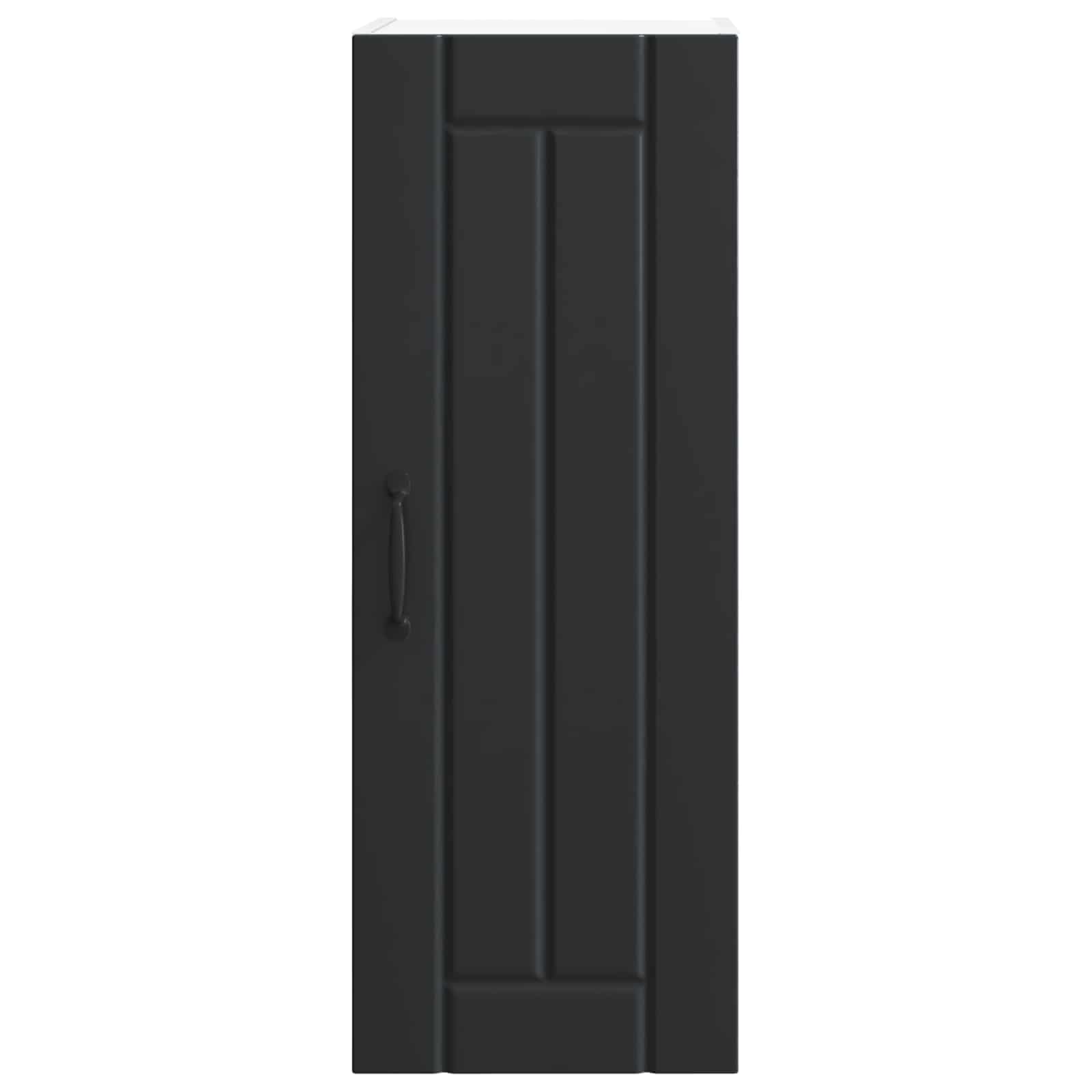 Fali szekrény lucca 2 pcs fekete 30 x 31 x 80 cm szerelt fa