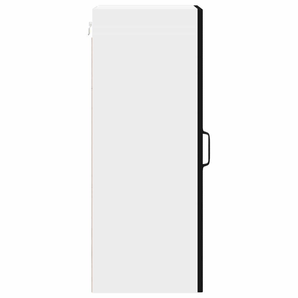 Fali szekrény lucca 2 pcs fekete 30 x 31 x 80 cm szerelt fa