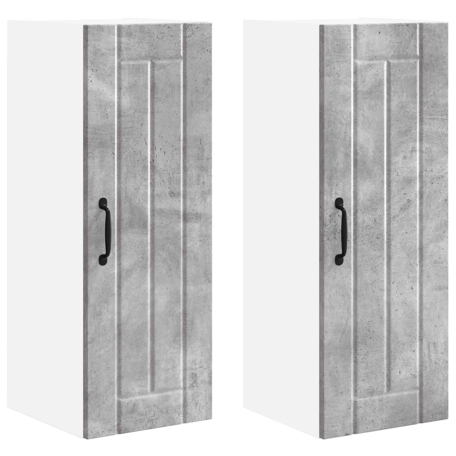 Fali szekrény lucca 2 pcs betonszürke 30 x 31 x 80 cm